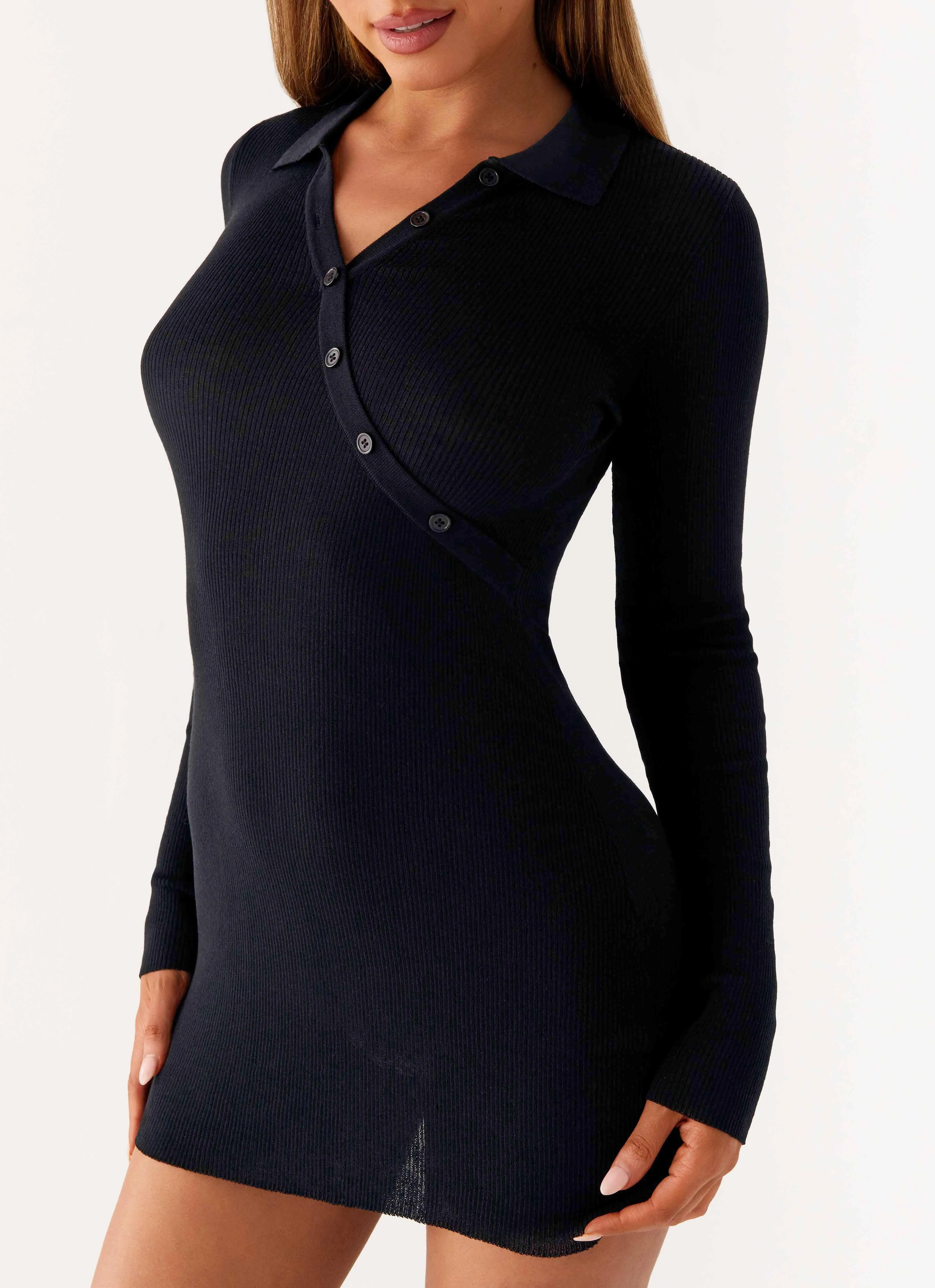 Off Duty Polo Dress - Black sold by Peppermayo product image thumbnail 5