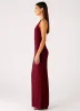 Keliese Beaded Maxi Dress - Burgundy sold by Peppermayo