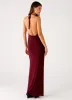 Keliese Beaded Maxi Dress - Burgundy sold by Peppermayo