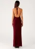 Keliese Beaded Maxi Dress - Burgundy sold by Peppermayo