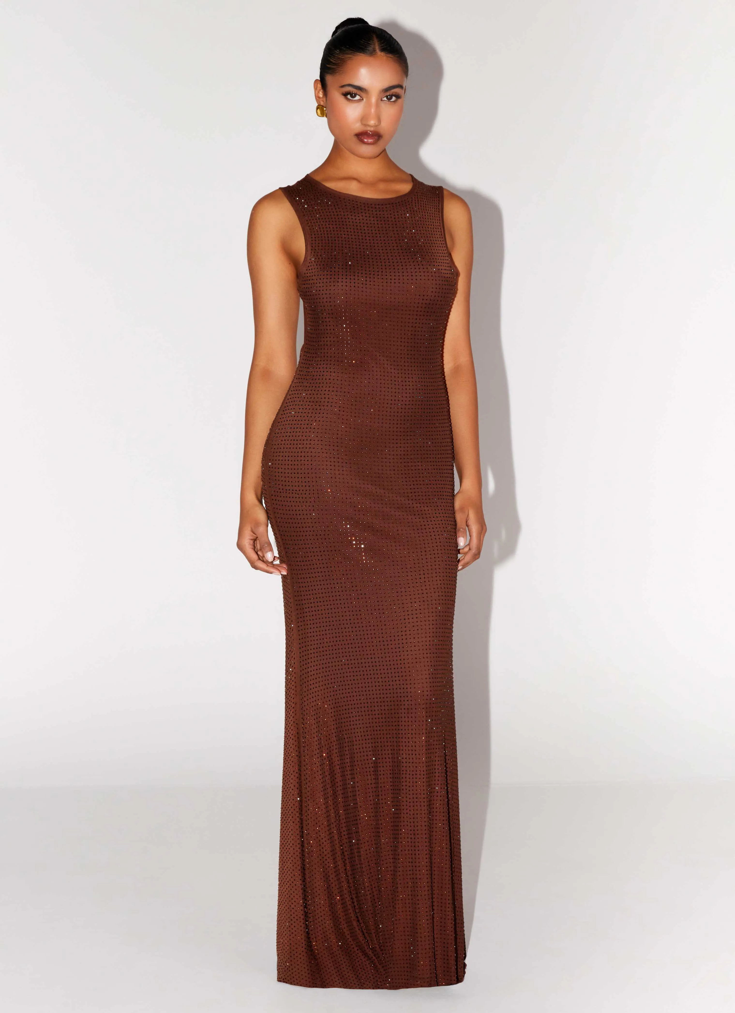 Hot Sequins Maxi - Chocolate sold by Peppermayo