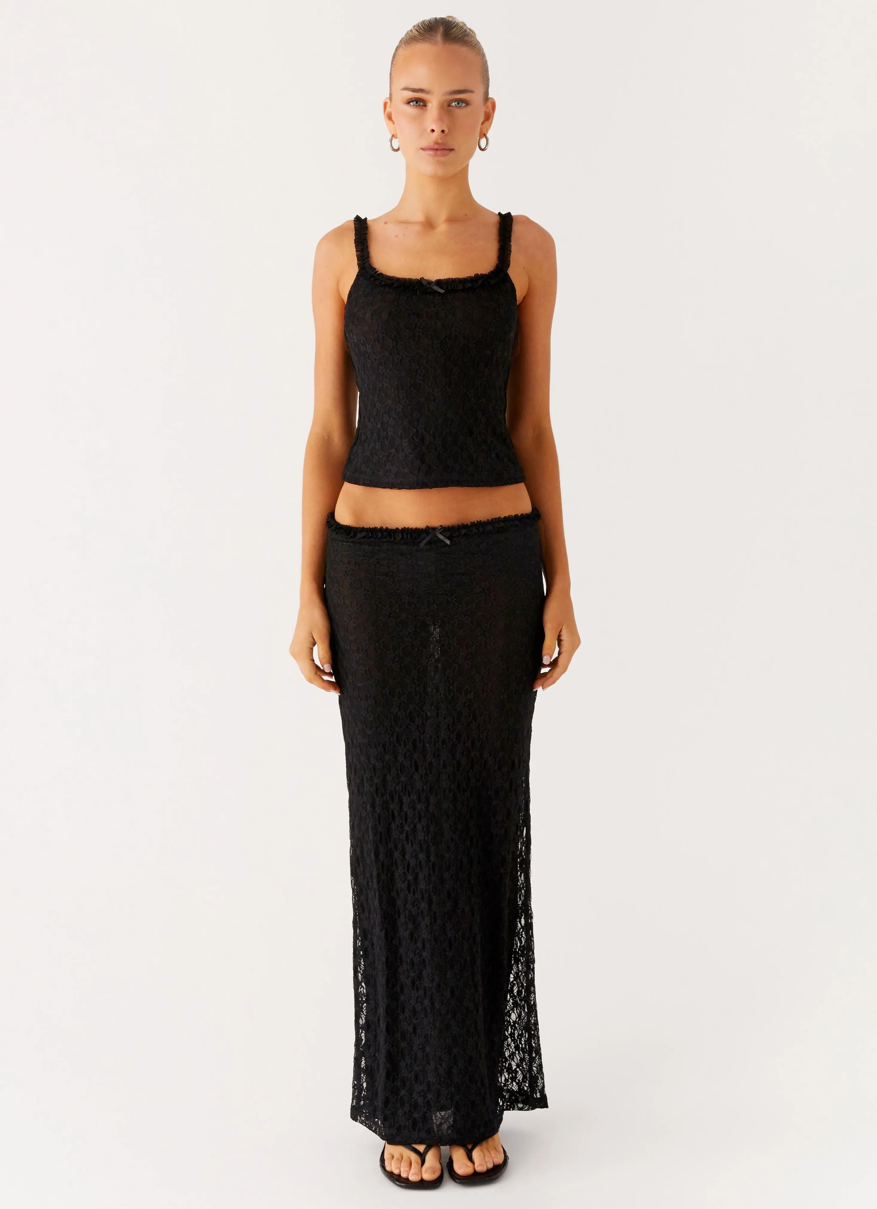 Ophira Maxi Skirt - Black sold by Peppermayo