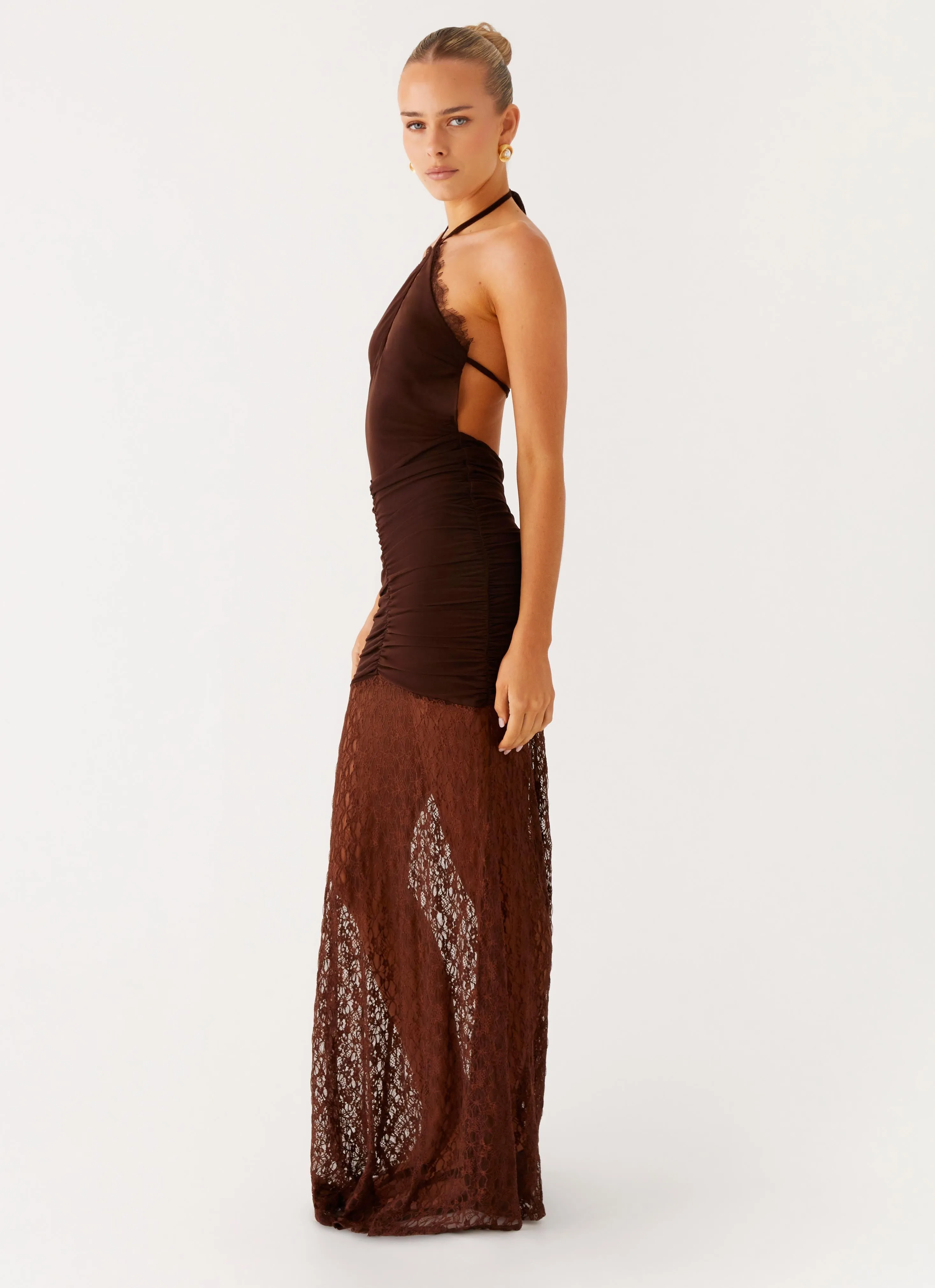 Somber Maxi Dress - Chocolate sold by Peppermayo product image thumbnail 2