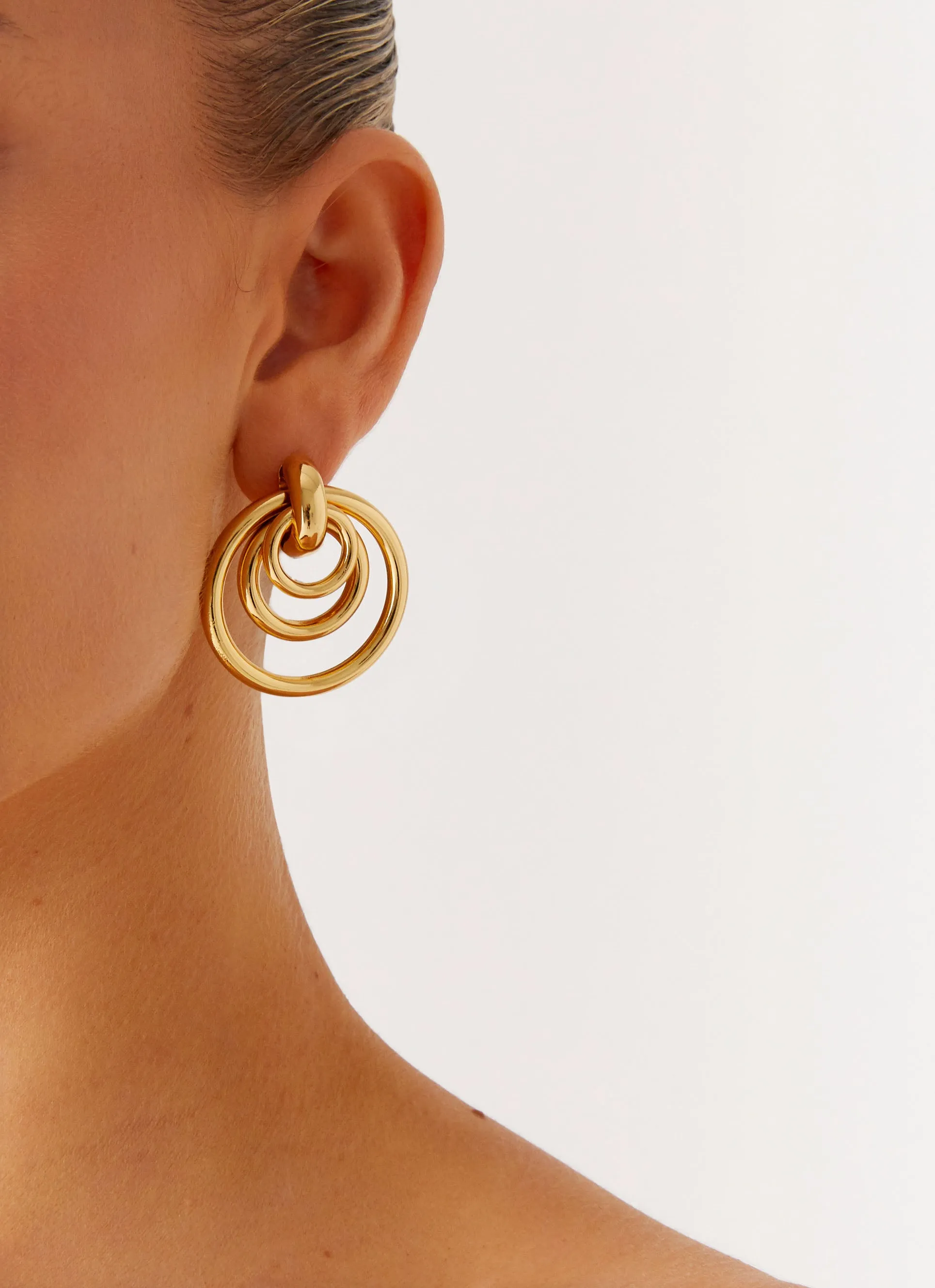 Cosmic Earrings - Gold sold by Peppermayo product image thumbnail 2