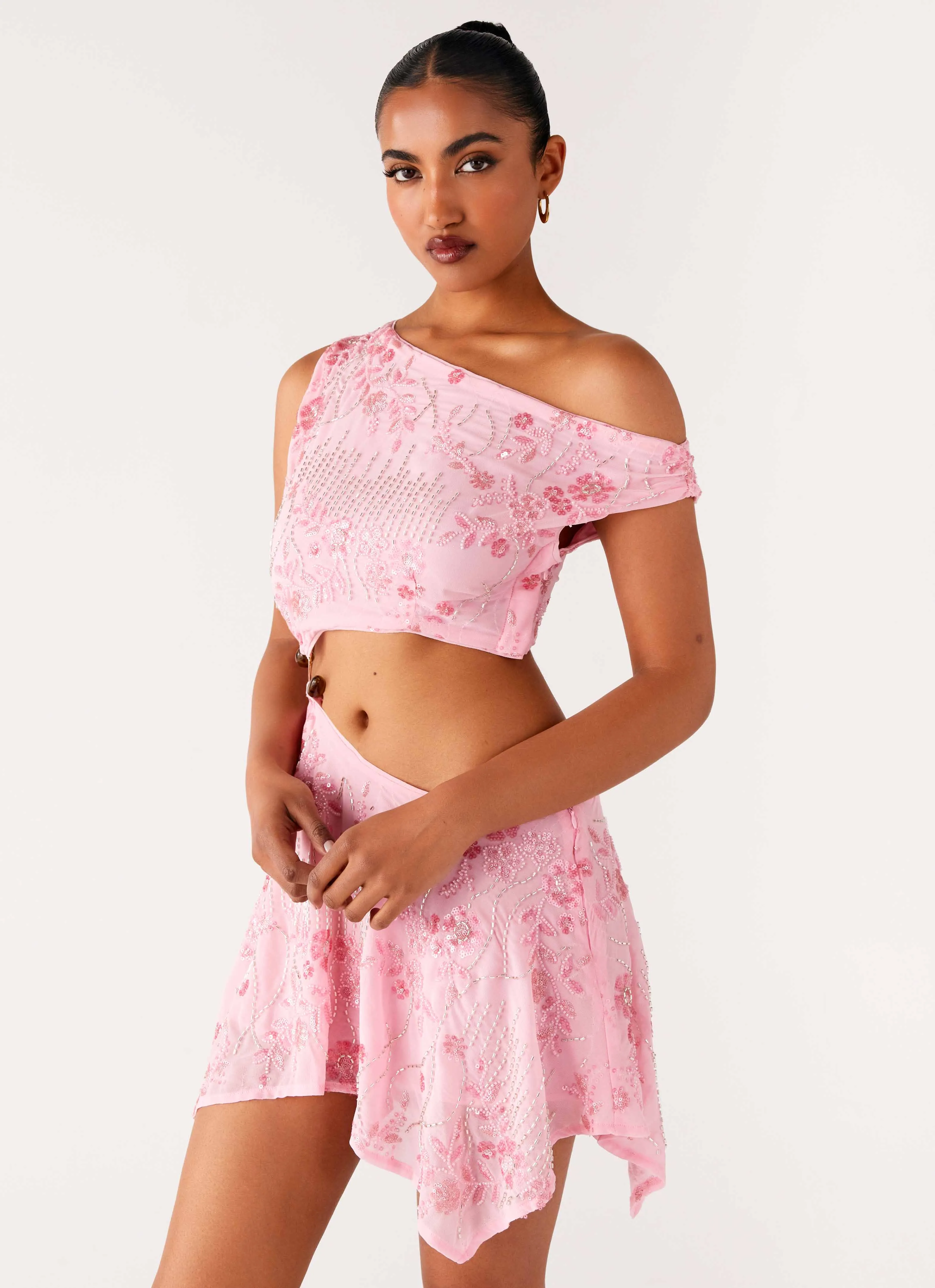 Aletta Sequin Mini Dress - Pink sold by Peppermayo product image thumbnail 5