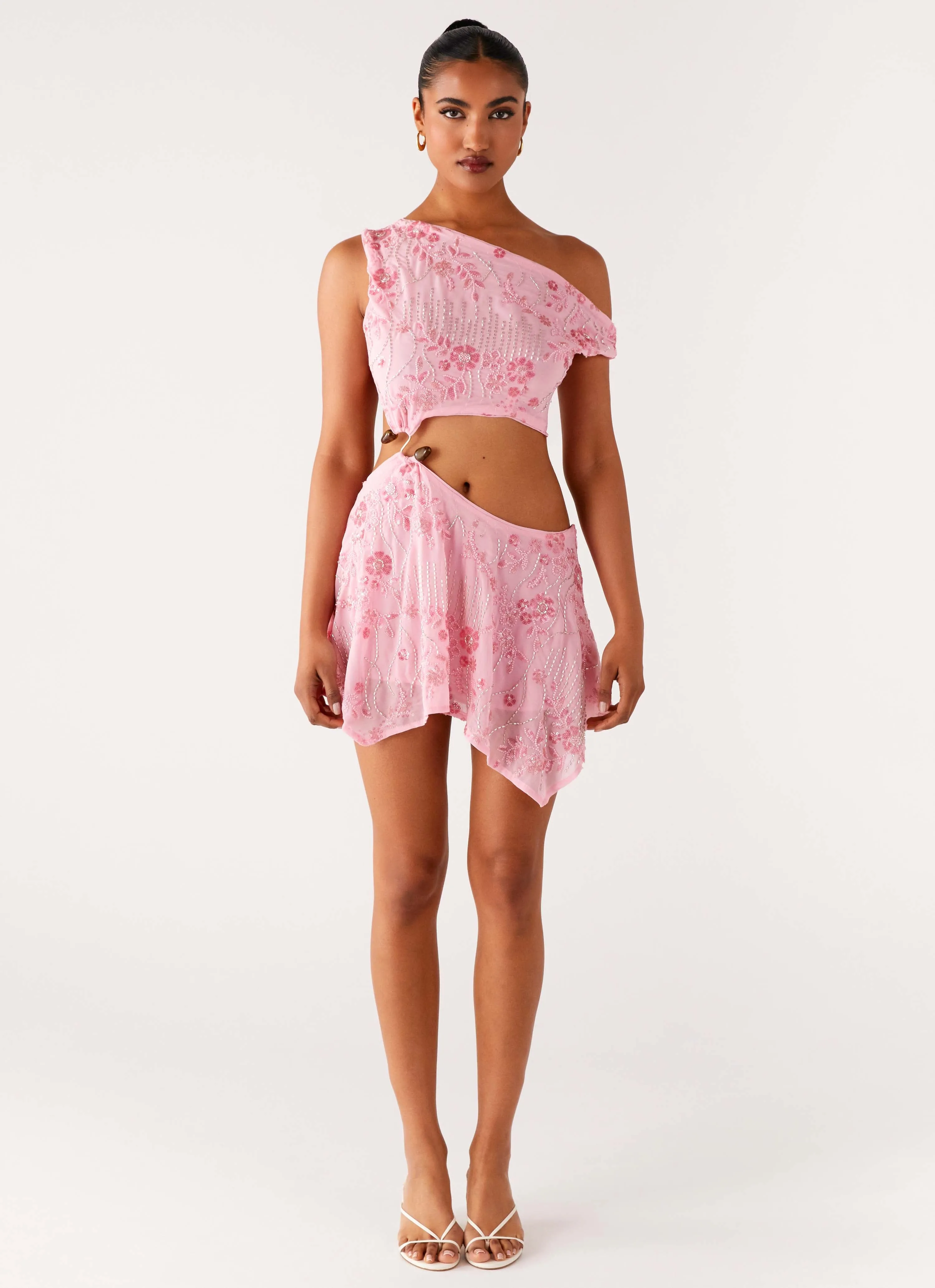 Aletta Sequin Mini Dress - Pink sold by Peppermayo product image thumbnail 4