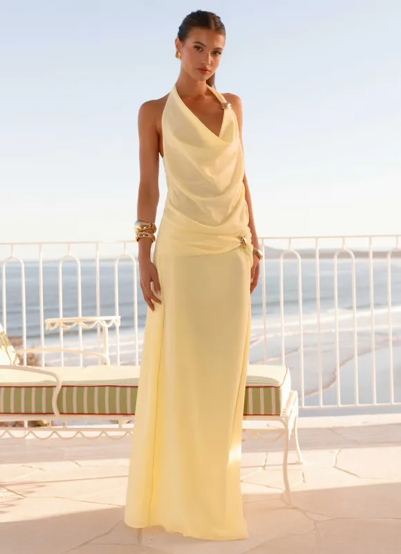 Anuhea Maxi Skirt - Yellow sold by Peppermayo