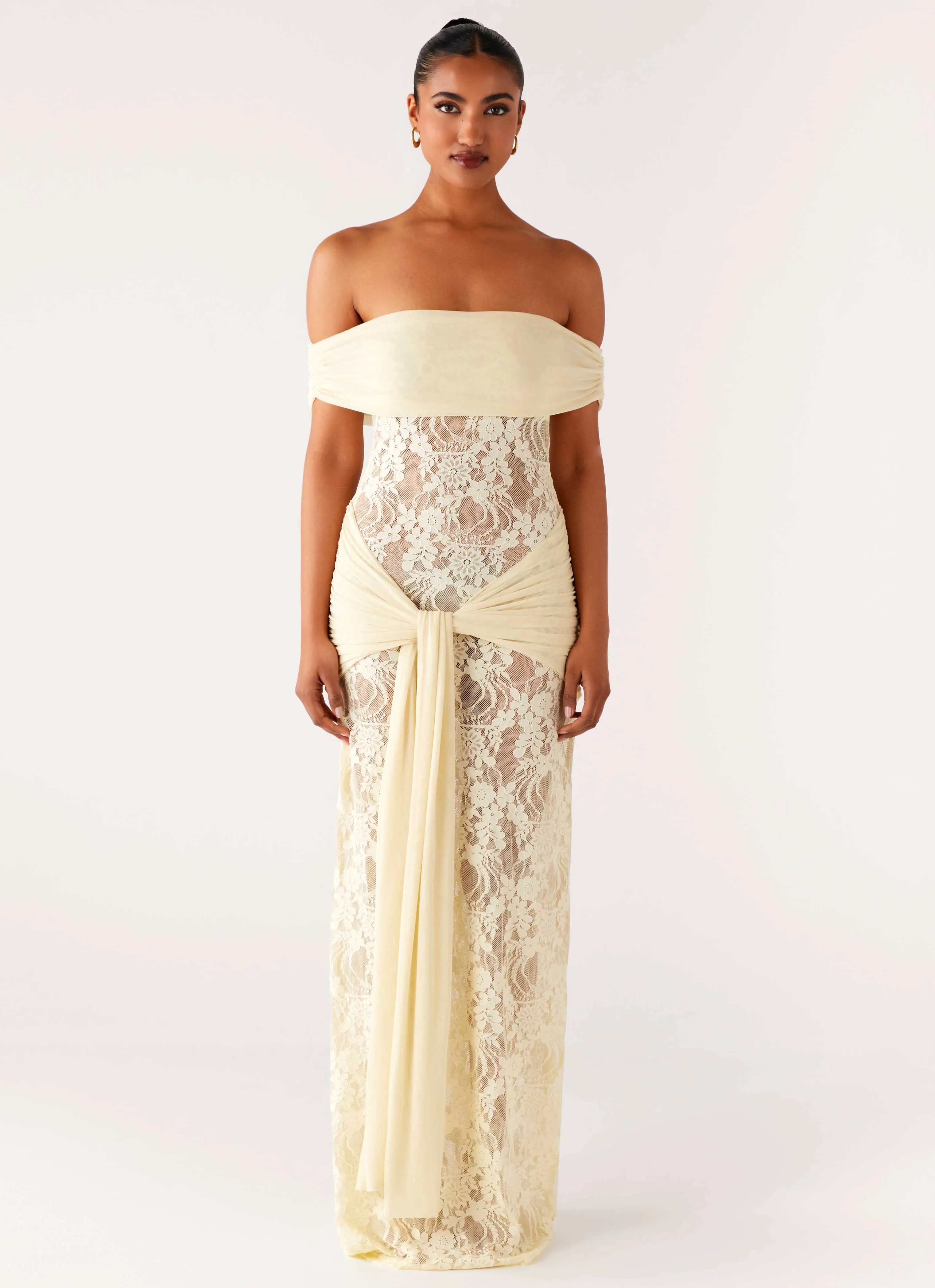 Gracie Twist Maxi Dress - Yellow sold by Peppermayo product image thumbnail 5