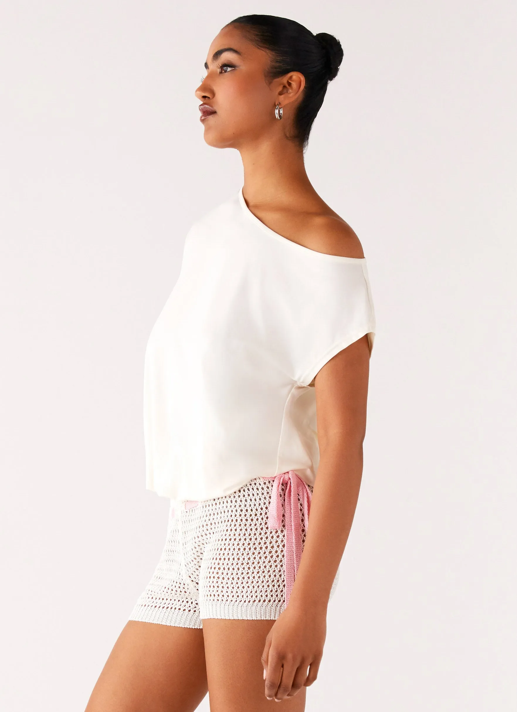 Raeni Off Shoulder Top - Ivory sold by Peppermayo product image thumbnail 4