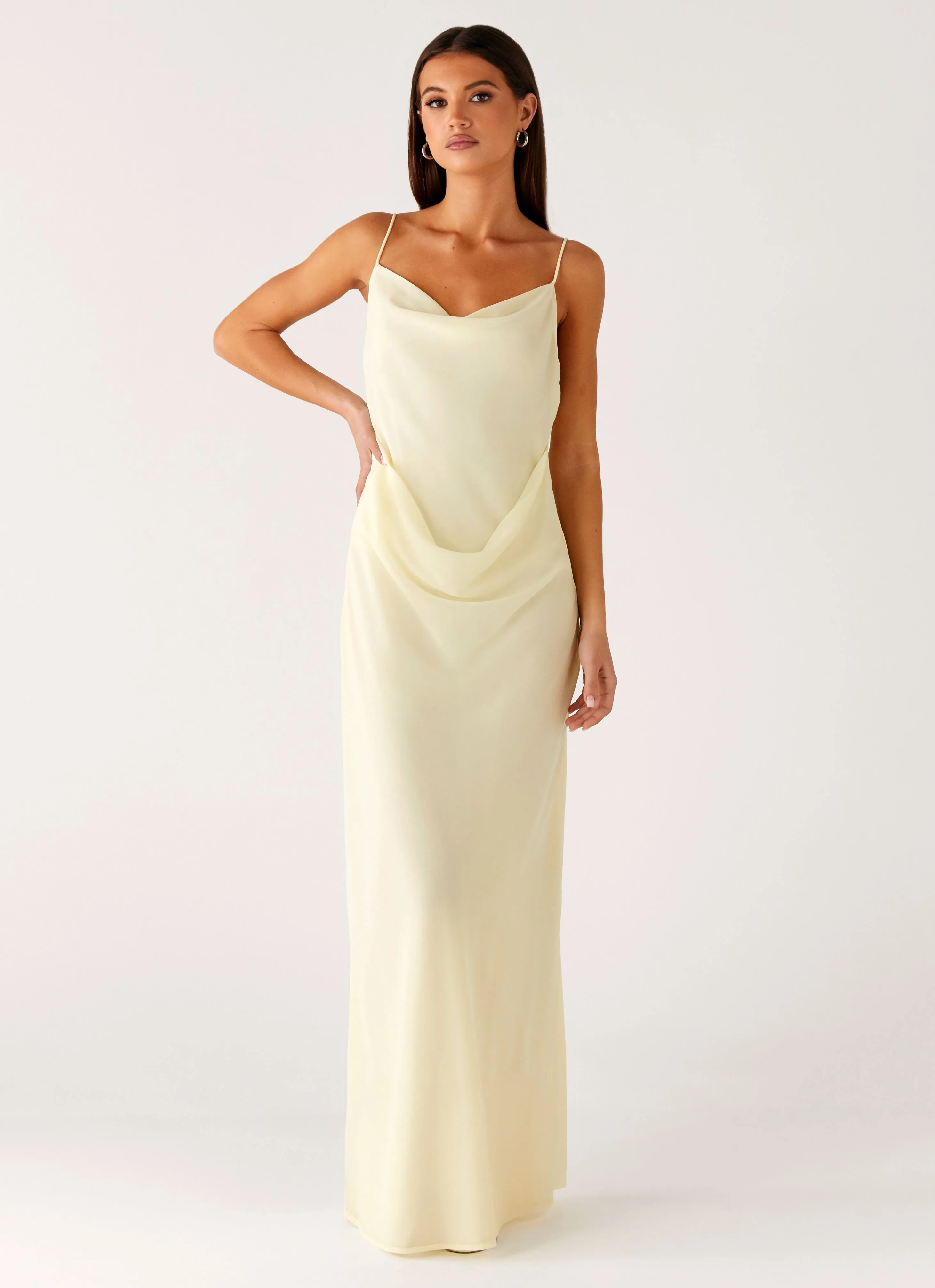 Oliana Maxi Dress - Yellow sold by Peppermayo