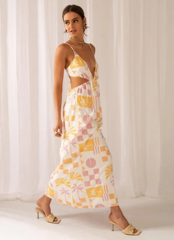 Sunstruck Midi Dress - Under The Palms sold by Peppermayo