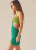 Heaven Crochet Dress - Green Splice sold by Peppermayo
