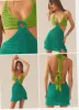 Heaven Crochet Dress - Green Splice sold by Peppermayo