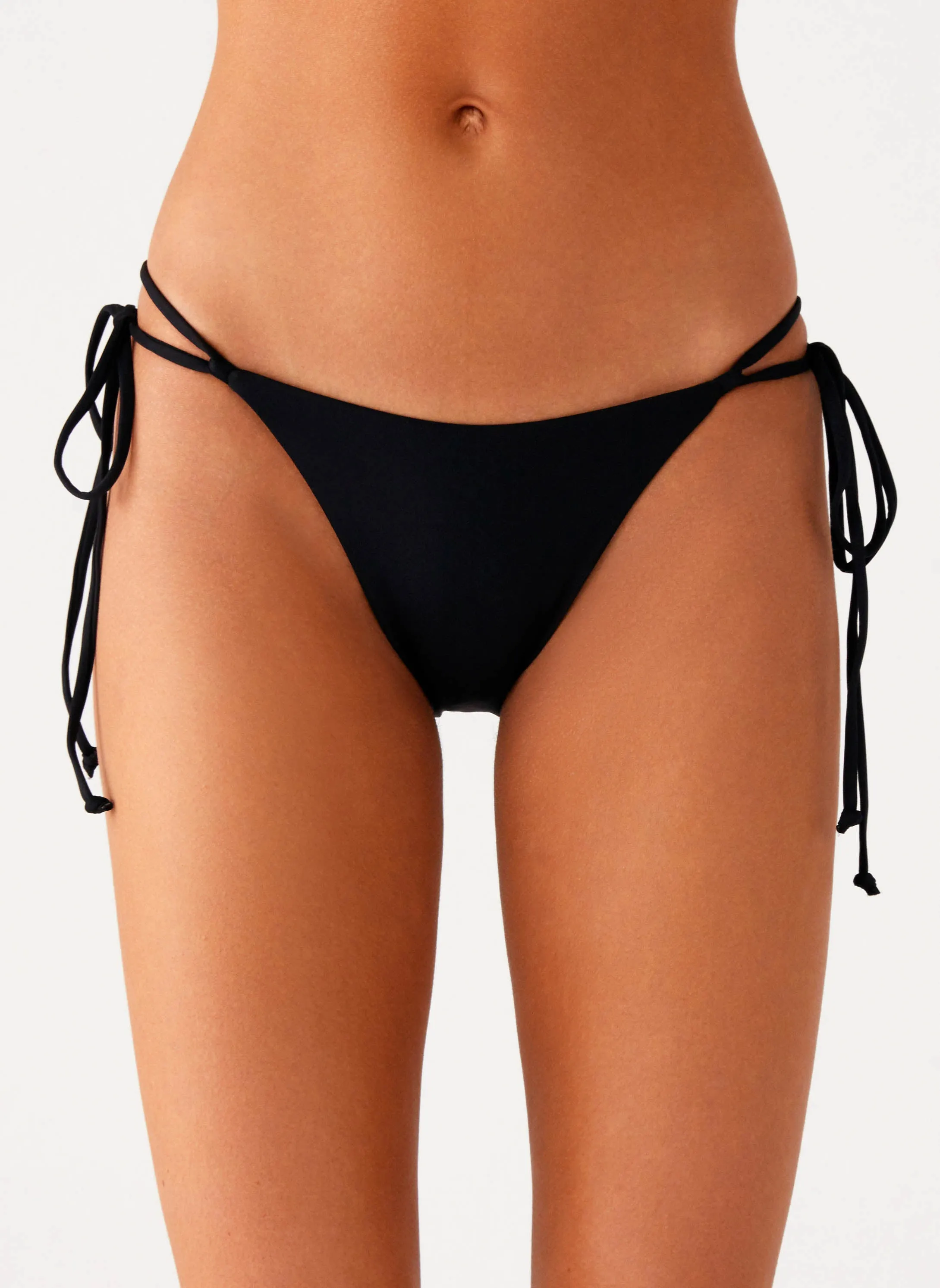 Jaiya Tie Bikini Bottom - Black sold by Peppermayo