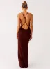 Nomad Muse Maxi Dress - Chocolate sold by Peppermayo