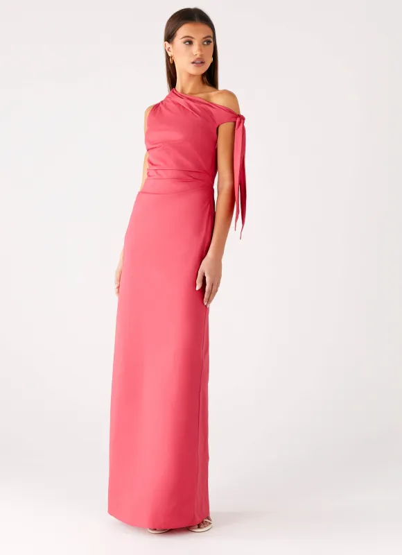 Marella Maxi Dress - Coral sold by Peppermayo