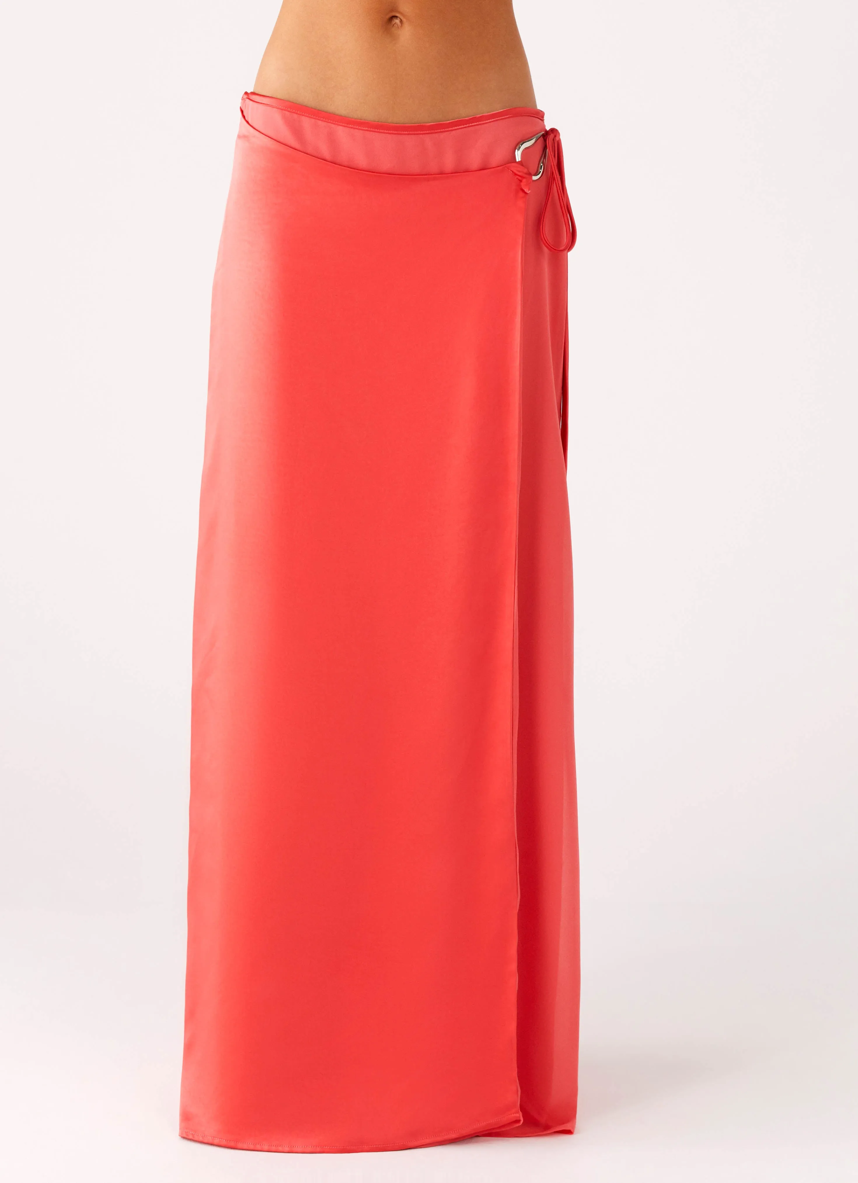 Serafina Wrap Maxi Skirt - Coral sold by Peppermayo product image thumbnail 4