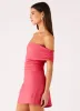Kierra Mini Dress - Coral sold by Peppermayo