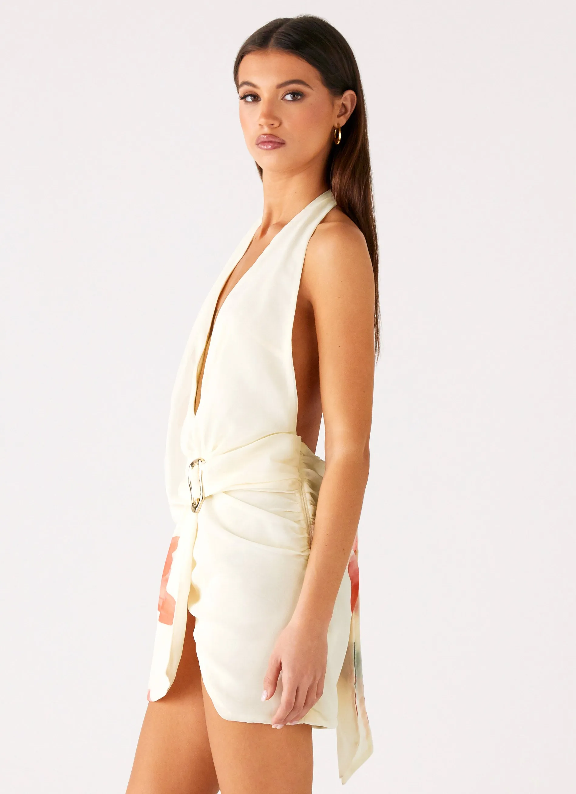 Eleanora Plunge Scarf Mini Dress - Siena Floral sold by Peppermayo product image thumbnail 2