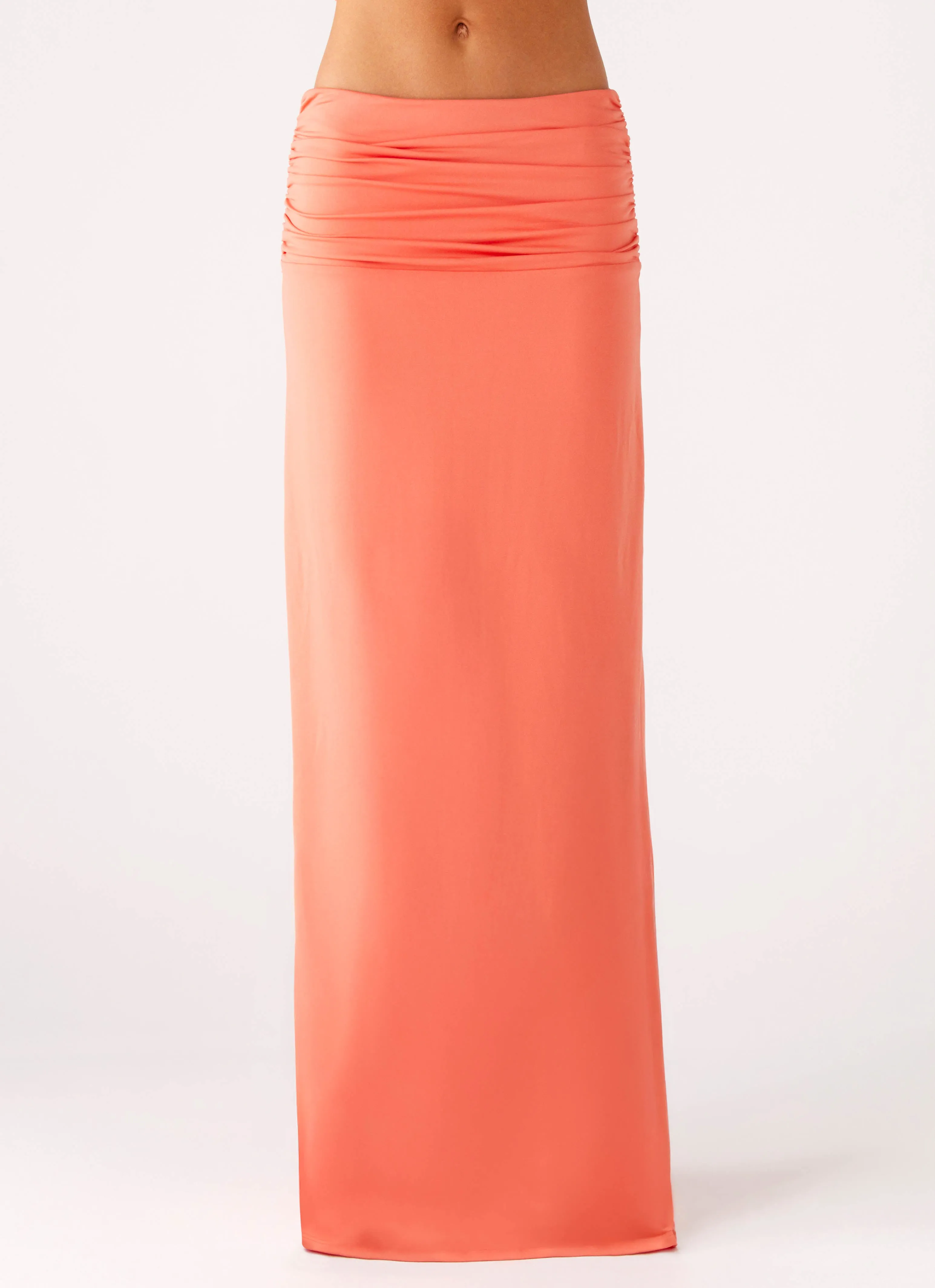 Elisabetta Maxi Skirt - Coral sold by Peppermayo