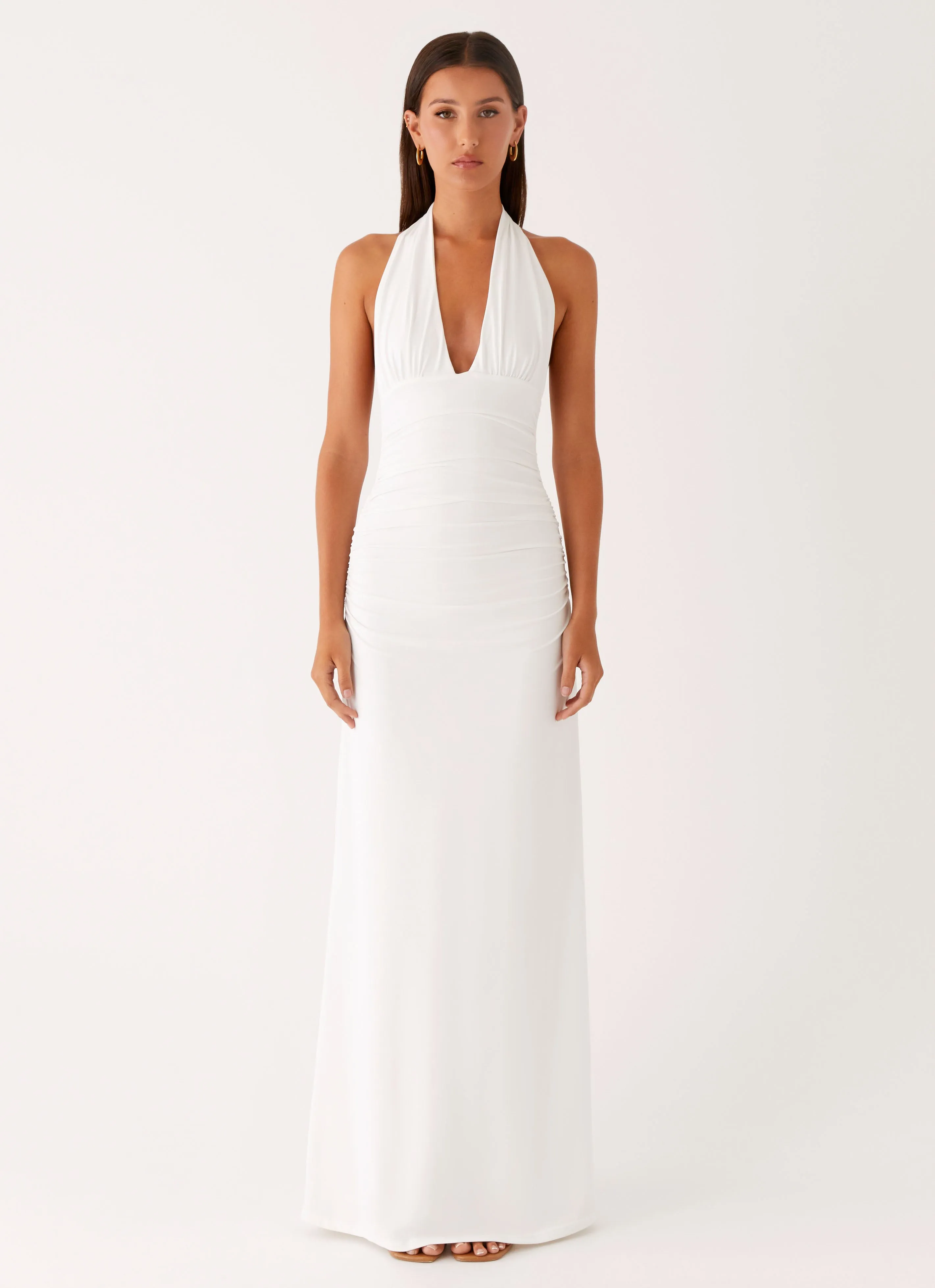 Ilaria Halter Maxi Dress - White sold by Peppermayo product image thumbnail 3