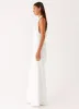Ilaria Halter Maxi Dress - White sold by Peppermayo