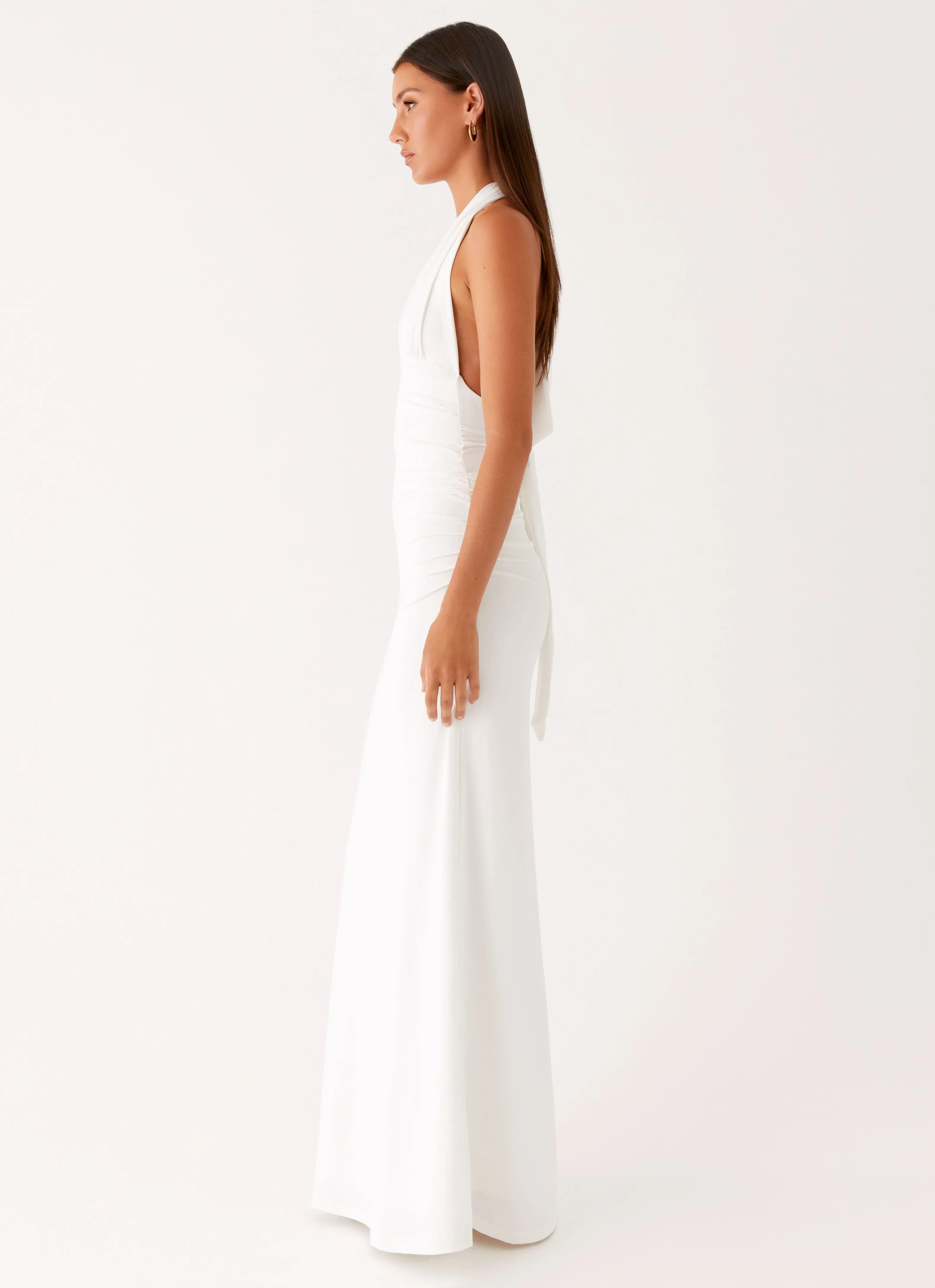 Ilaria Halter Maxi Dress - White sold by Peppermayo product image thumbnail 4