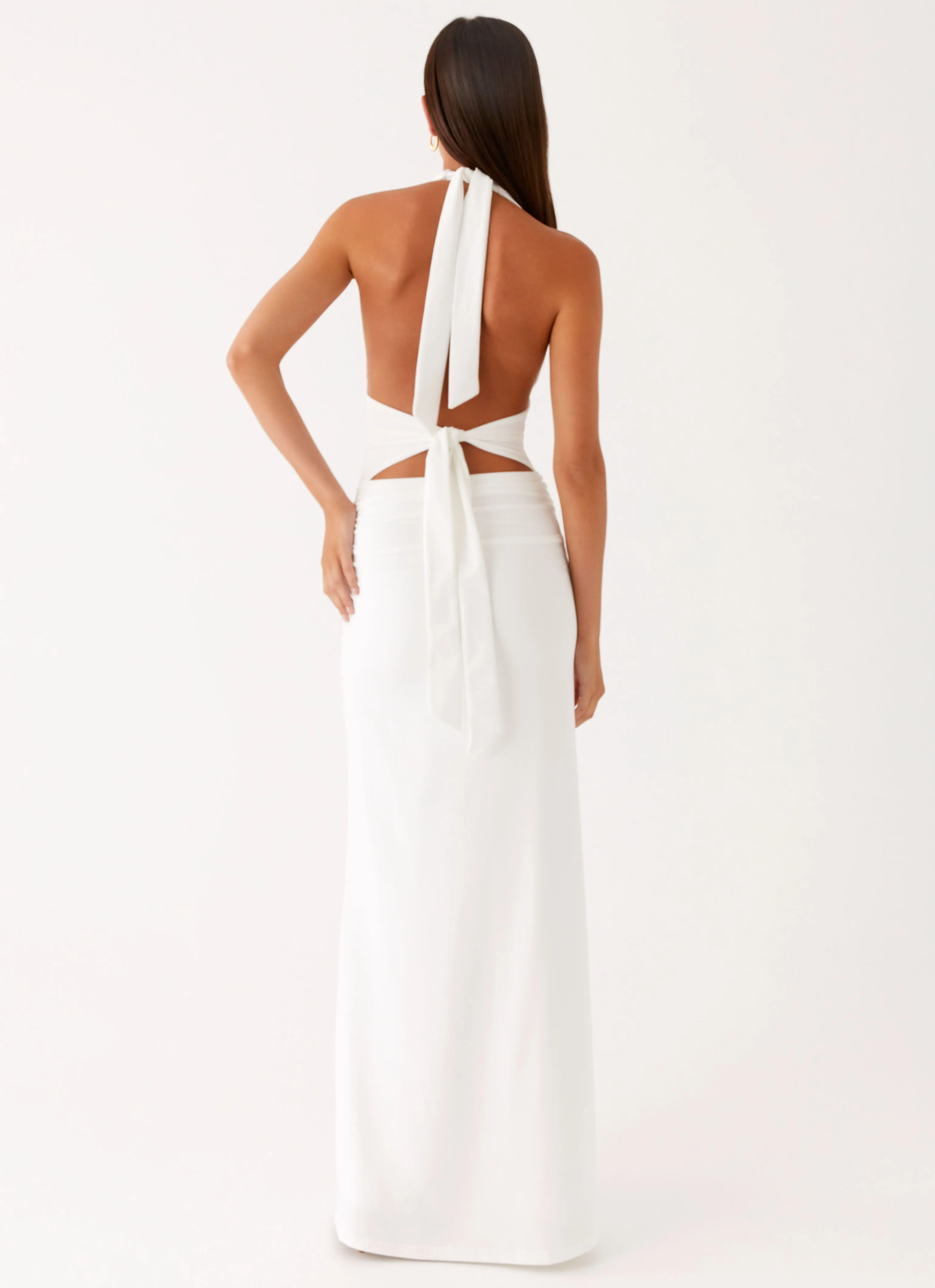 Ilaria Halter Maxi Dress - White sold by Peppermayo product image thumbnail 5