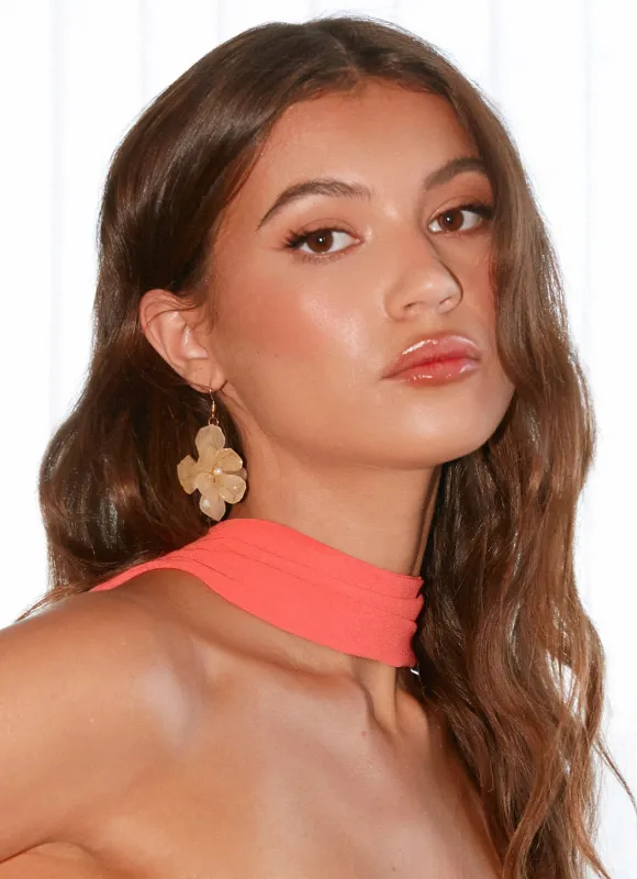 Mona Earrings - Ivory sold by Peppermayo