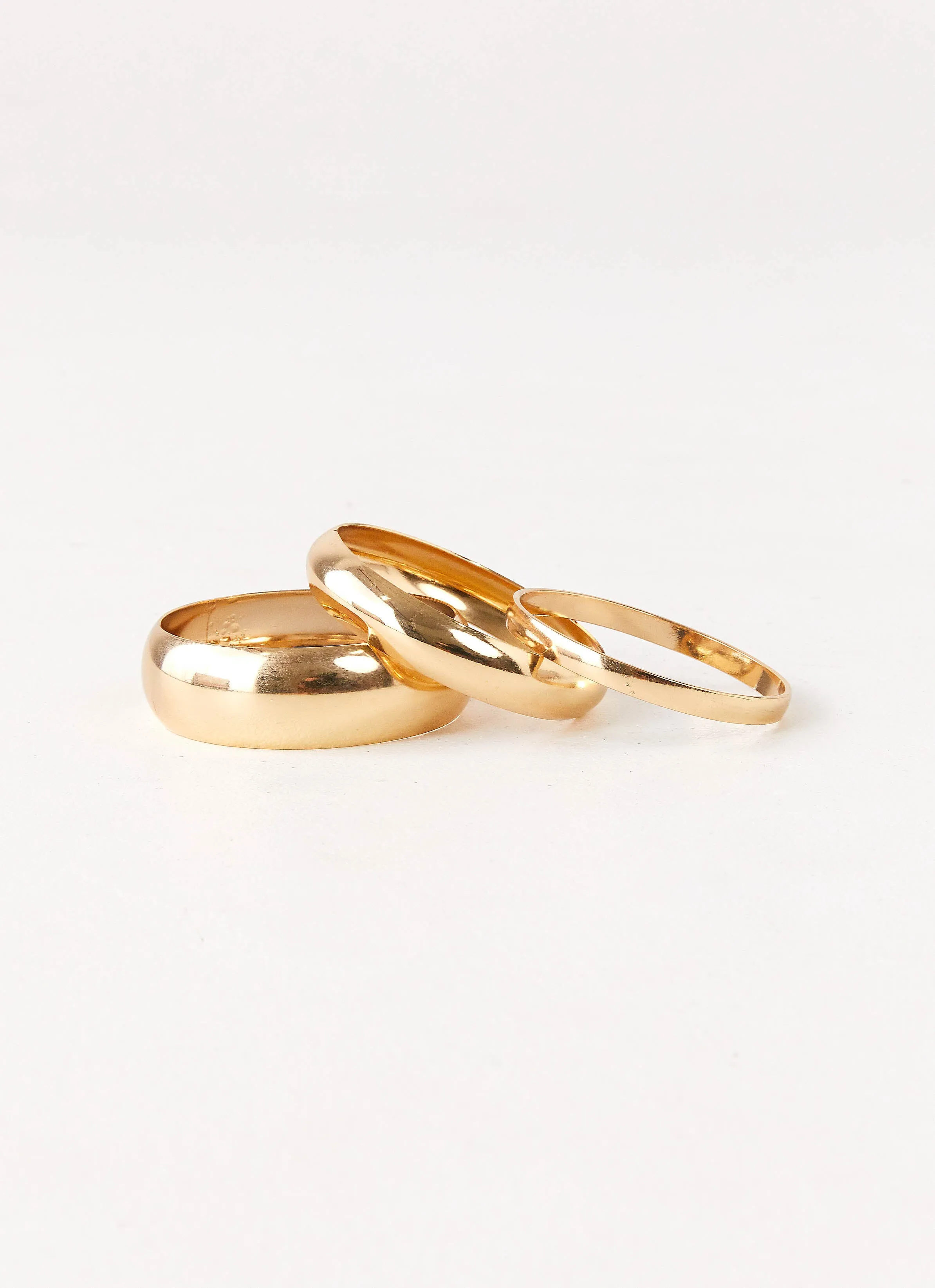 Audra Bangles - Gold sold by Peppermayo