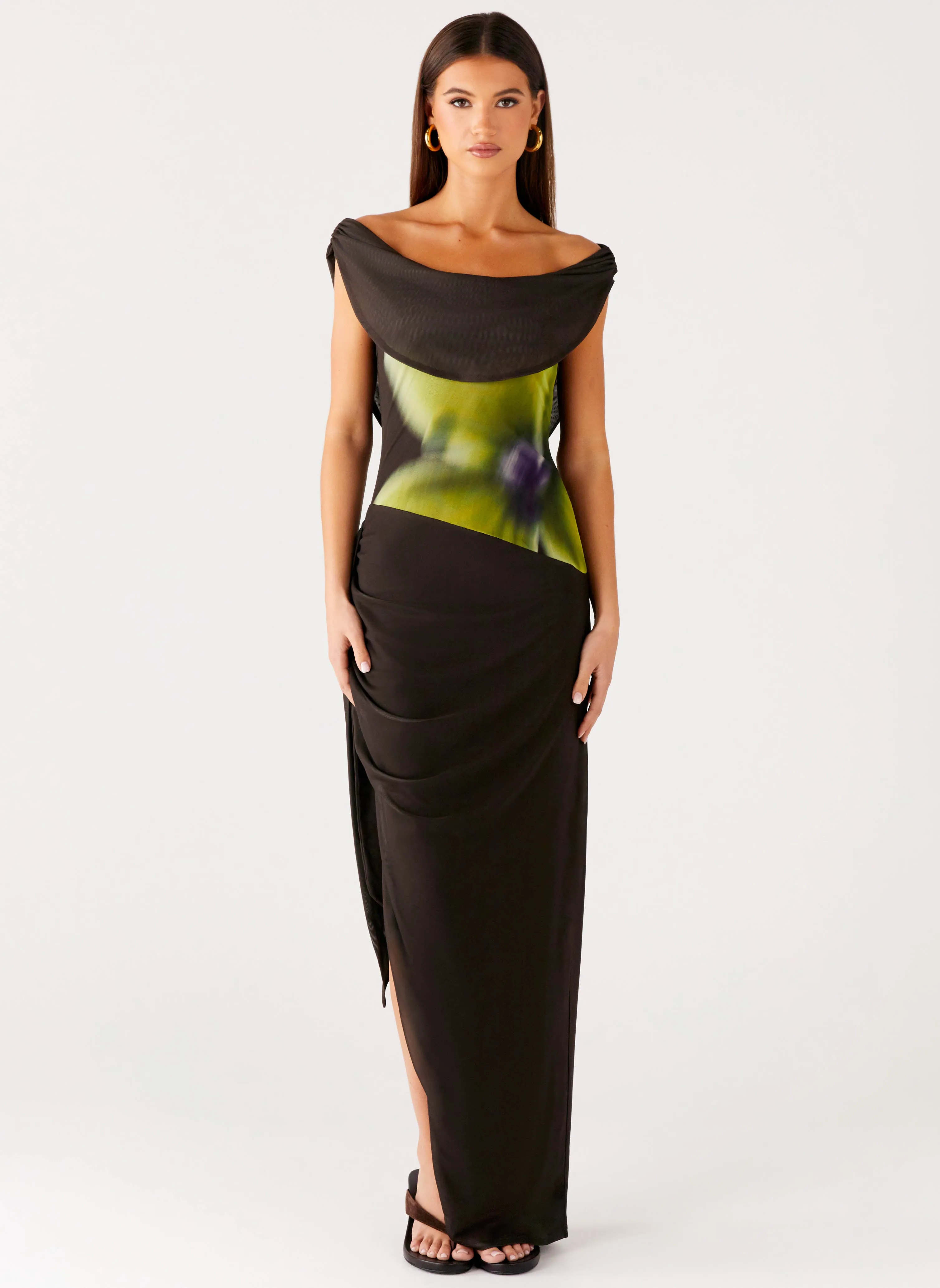 Good Fortune Maxi Dress - Lime Flower sold by Peppermayo product image thumbnail 2