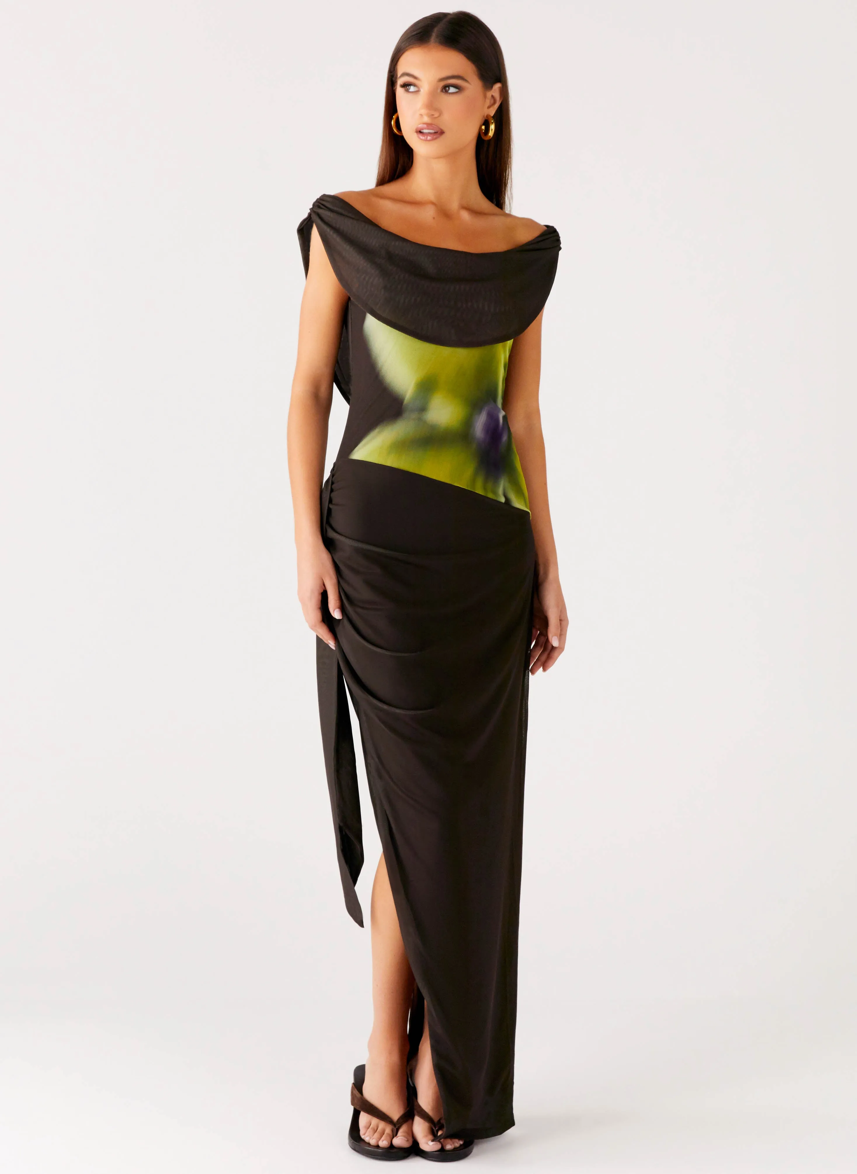 Good Fortune Maxi Dress - Lime Flower sold by Peppermayo product image thumbnail 5