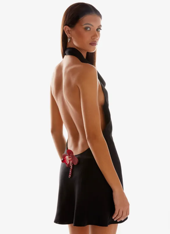 Iridessa Mini Dress - Black sold by Peppermayo