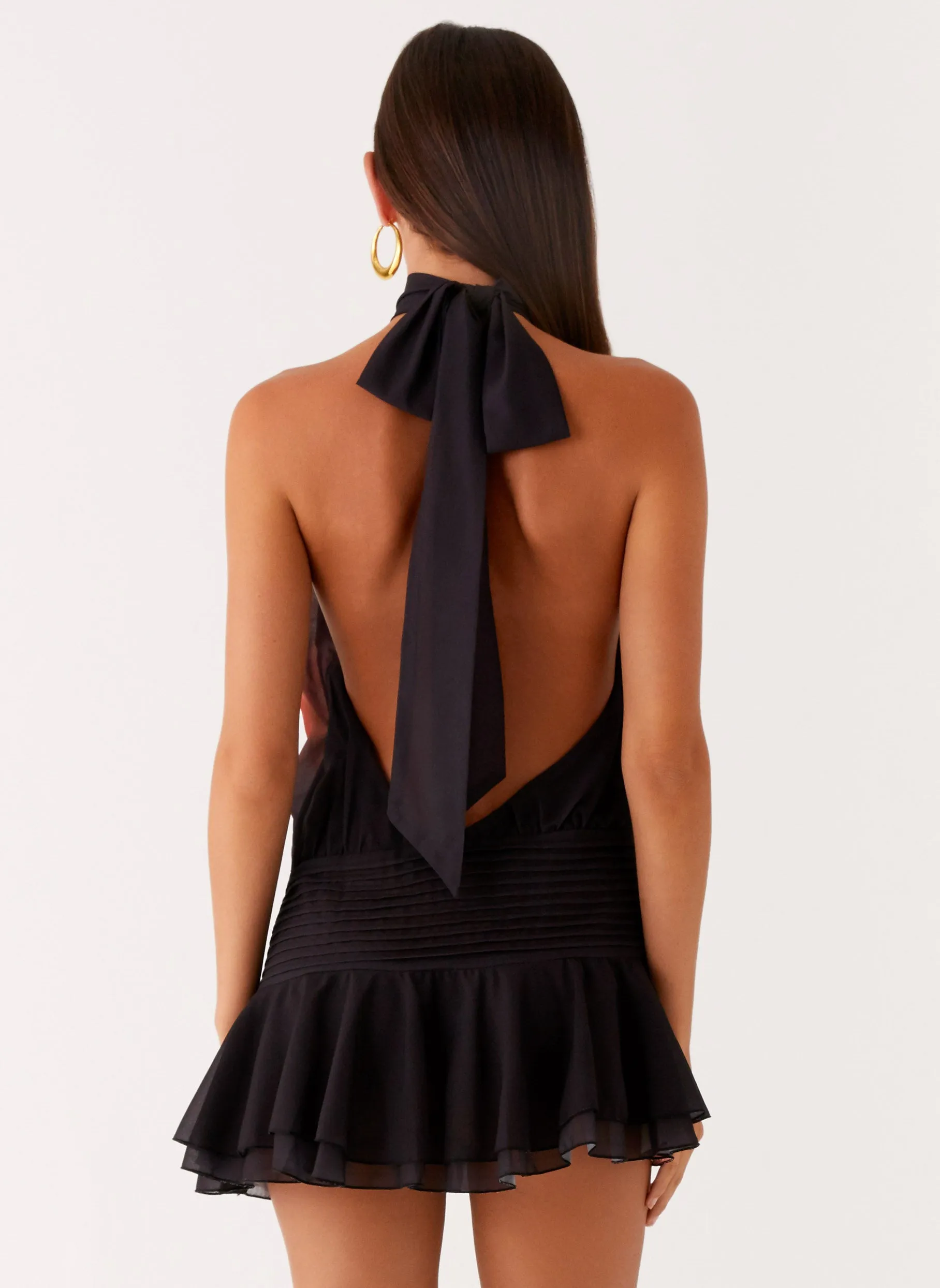 Willow Chiffon Mini Dress - Moody Floral sold by Peppermayo product image thumbnail 4