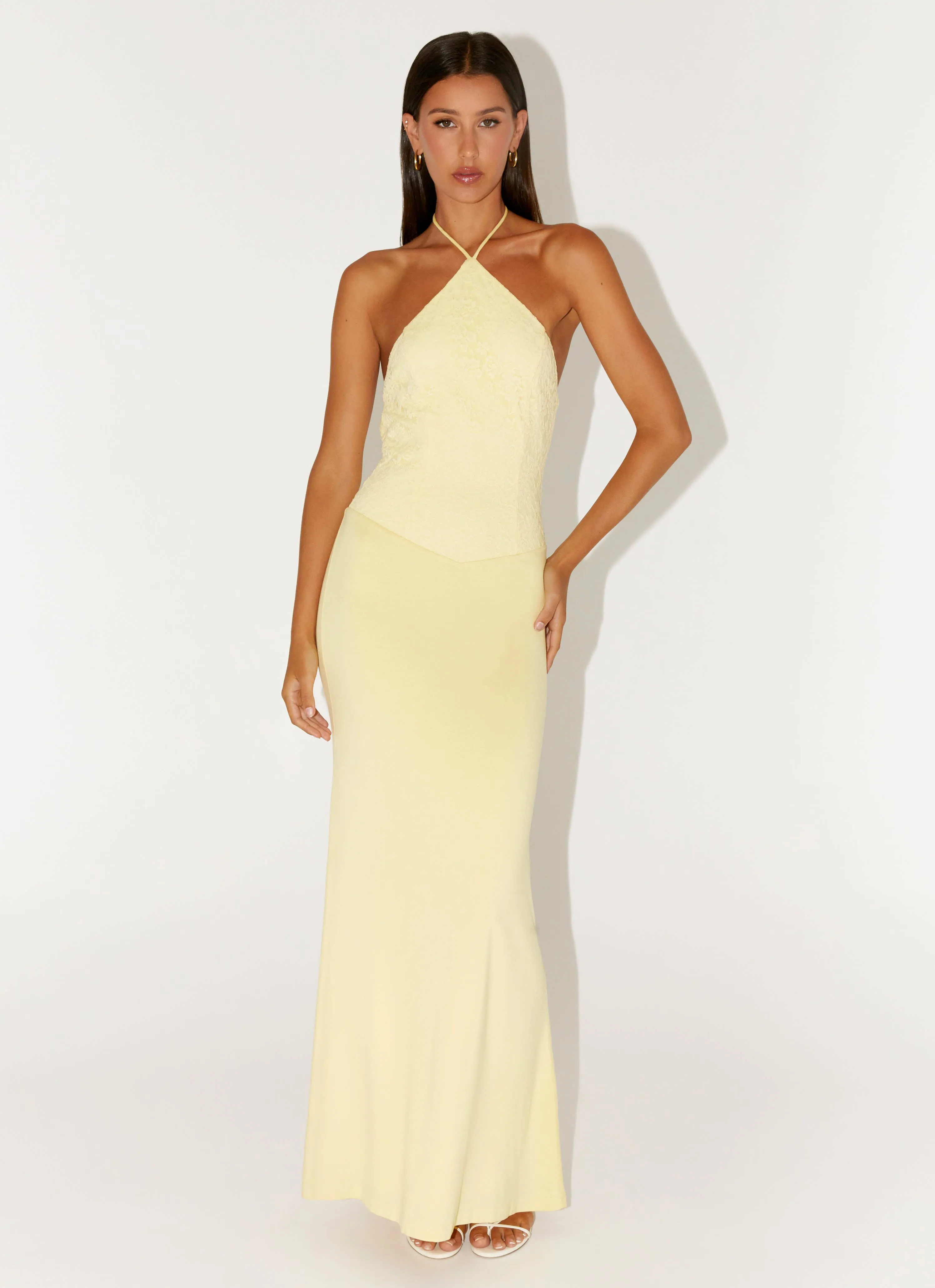 Fiesta Halter Maxi Dress - Sunny Yellow sold by Peppermayo product image thumbnail 4