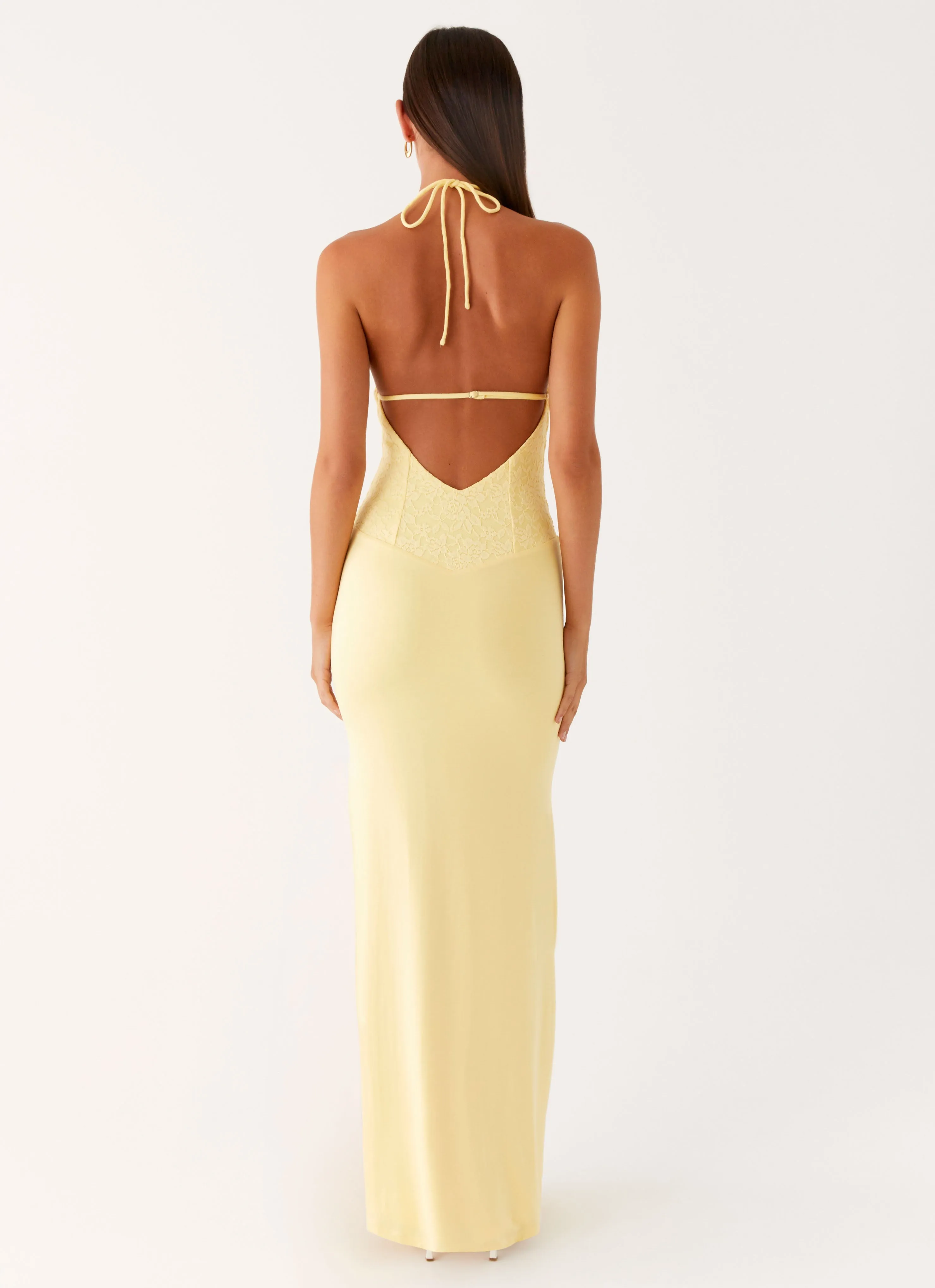 Fiesta Halter Maxi Dress - Sunny Yellow sold by Peppermayo product image thumbnail 2