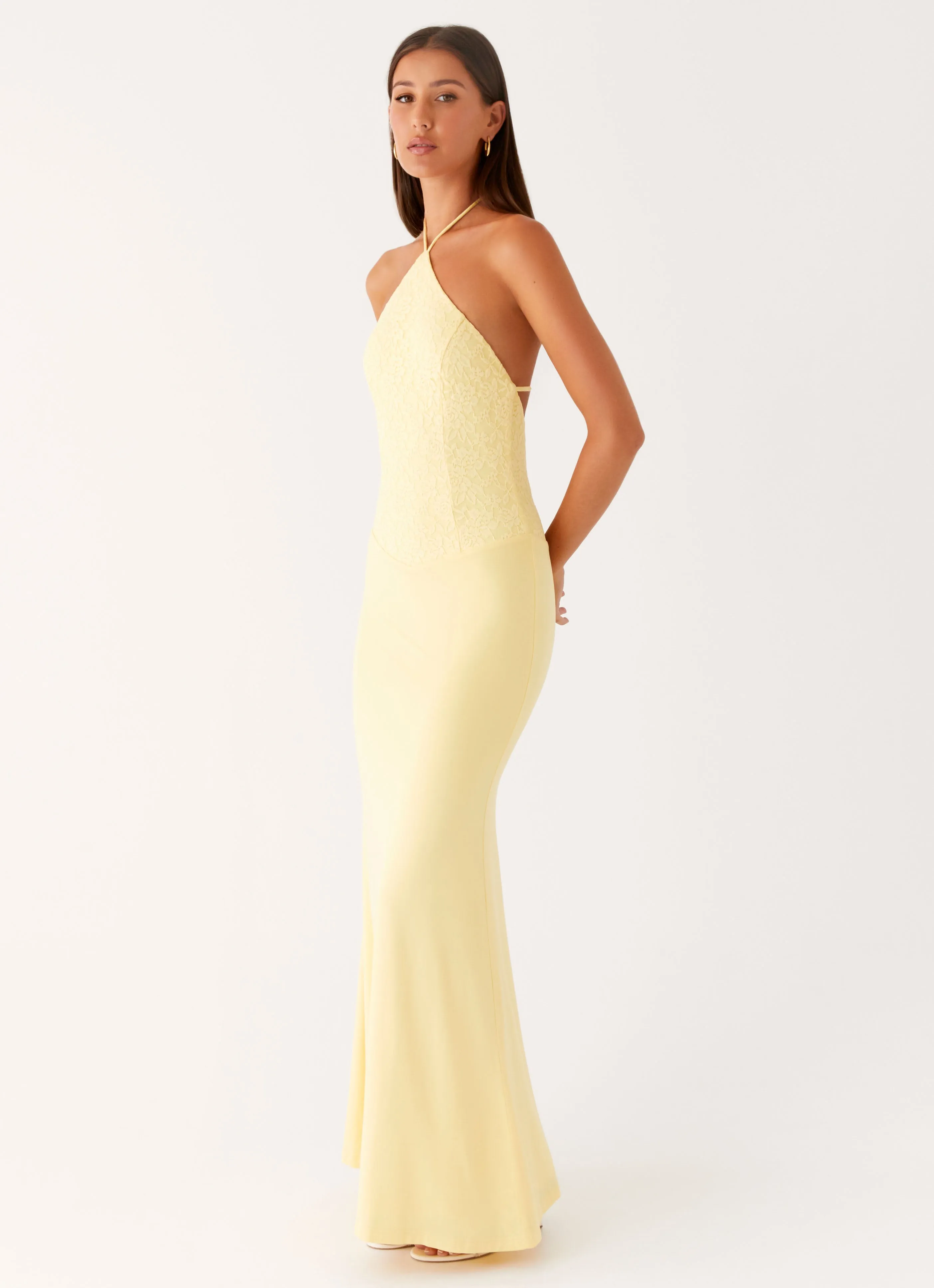Fiesta Halter Maxi Dress - Sunny Yellow sold by Peppermayo product image thumbnail 5