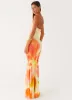 Iroha Strapless Maxi Dress - Mimosa Blossom sold by Peppermayo