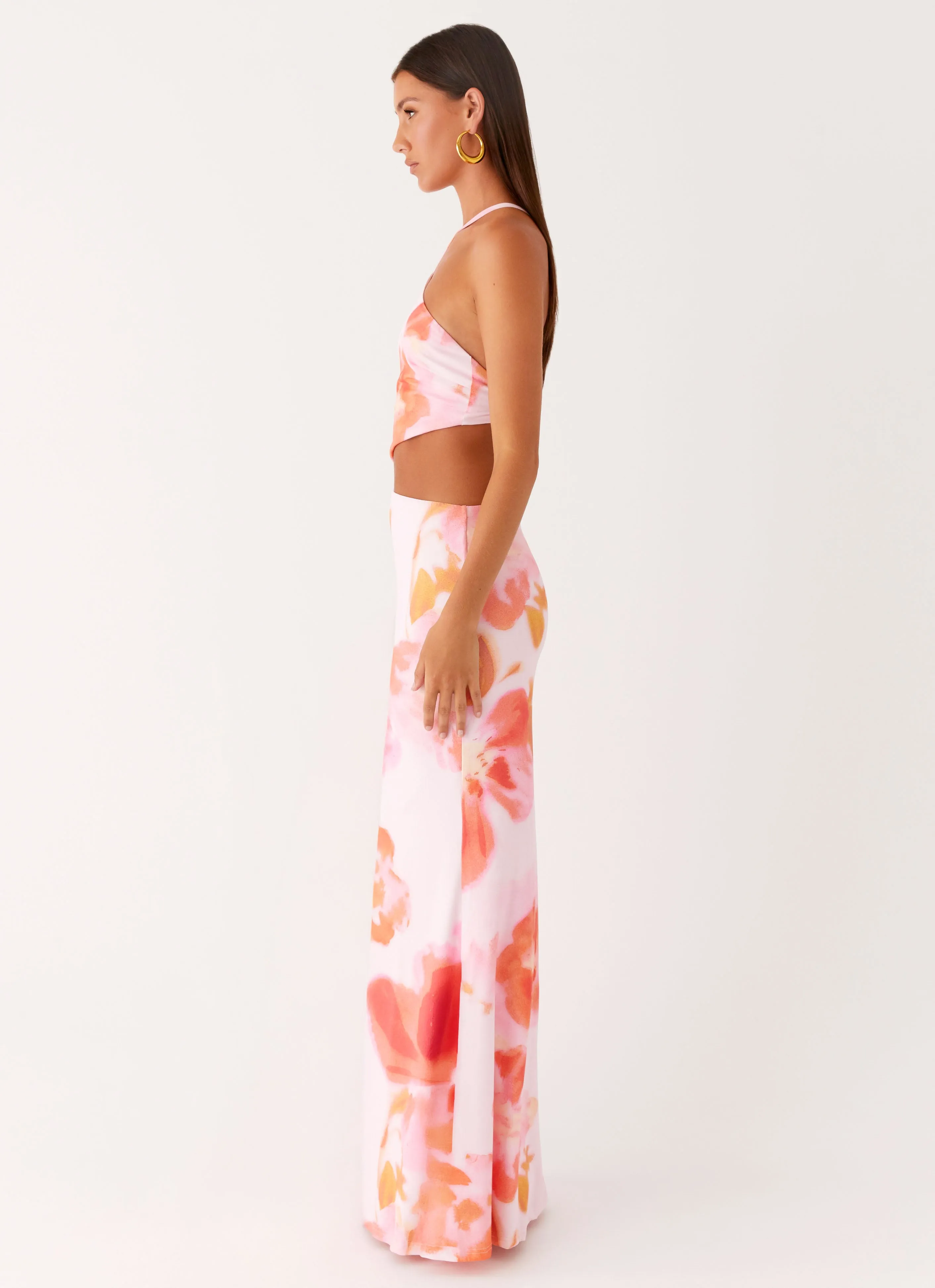 Riano Cut Out Maxi Dress - Blushing Blossom sold by Peppermayo product image thumbnail 3