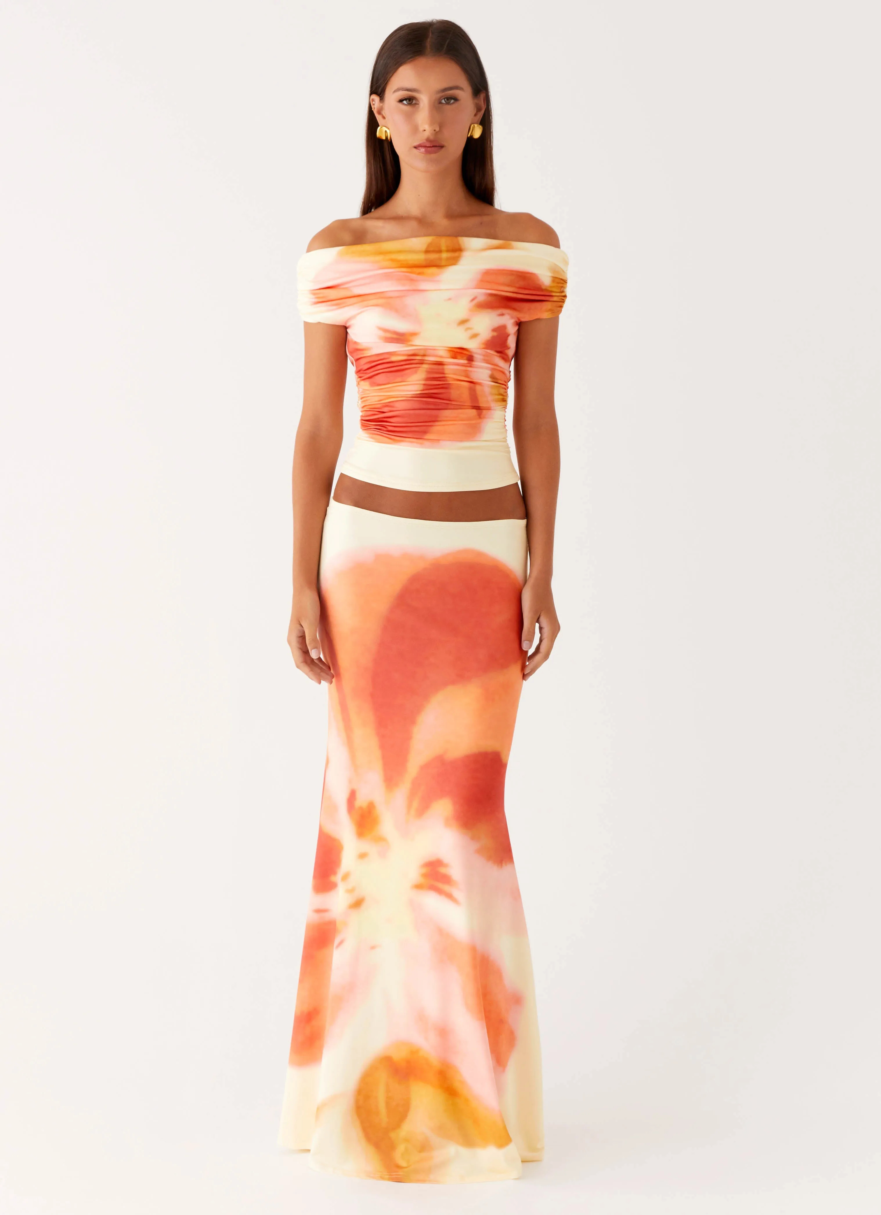 Moka Maxi Skirt - Mimosa Blossom sold by Peppermayo