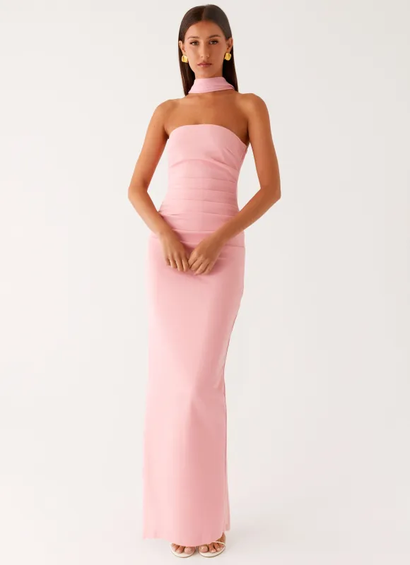 Libra Maxi Dress - Pink sold by Peppermayo