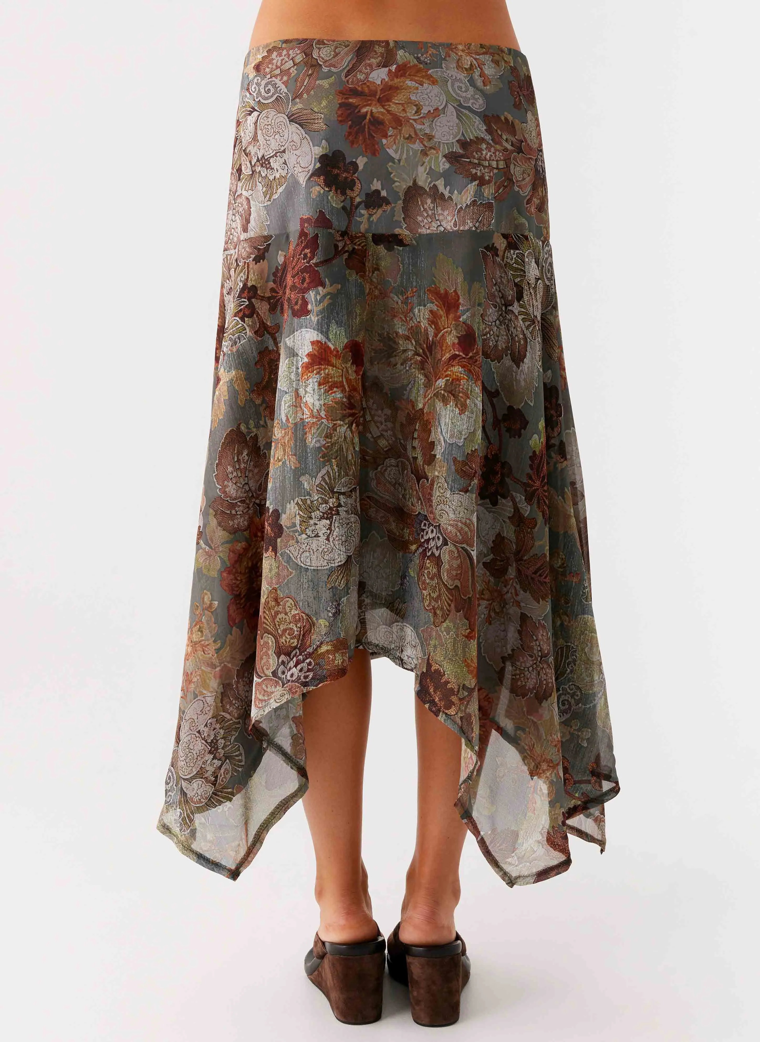 Rosewood Low Rise Midi Skirt - Vintage Blossom sold by Peppermayo product image thumbnail 5