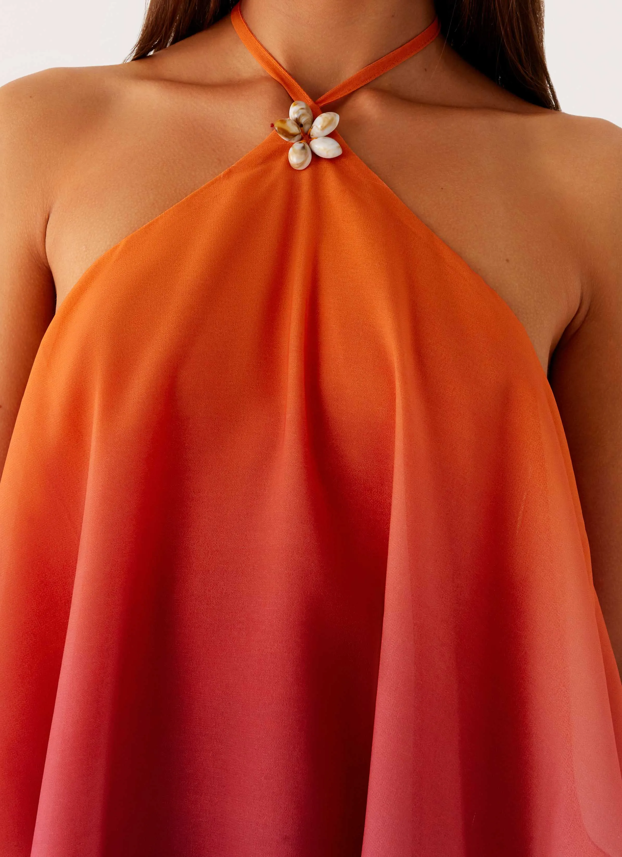 Twin Flame Mini Dress - Orange Gradient sold by Peppermayo product image thumbnail 5