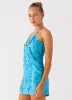 Bebe Beaded Mini Dress - Royal Blue sold by Peppermayo