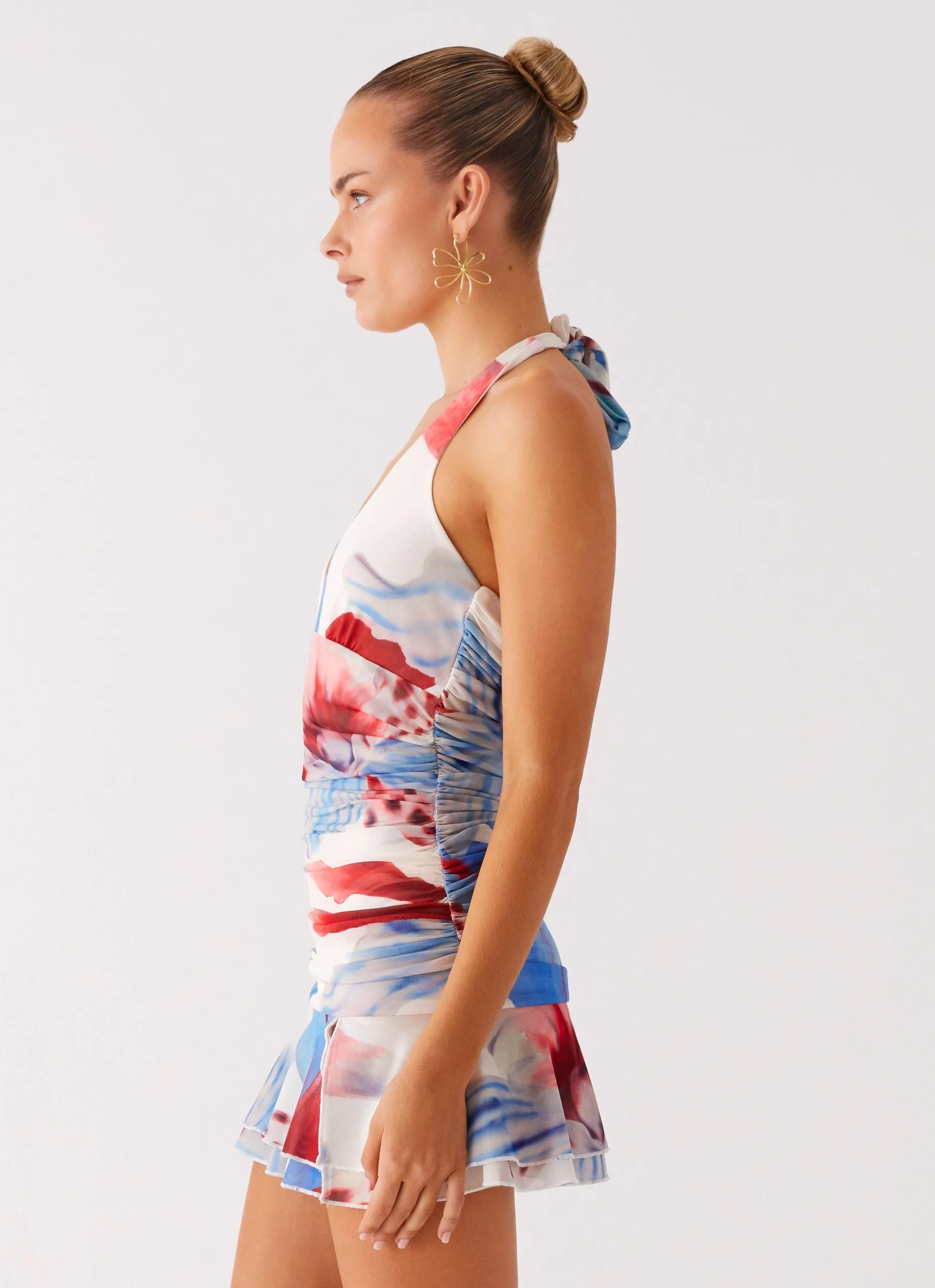 Starlit Night Mini Dress - Deep Sea Bloom sold by Peppermayo product image thumbnail 3