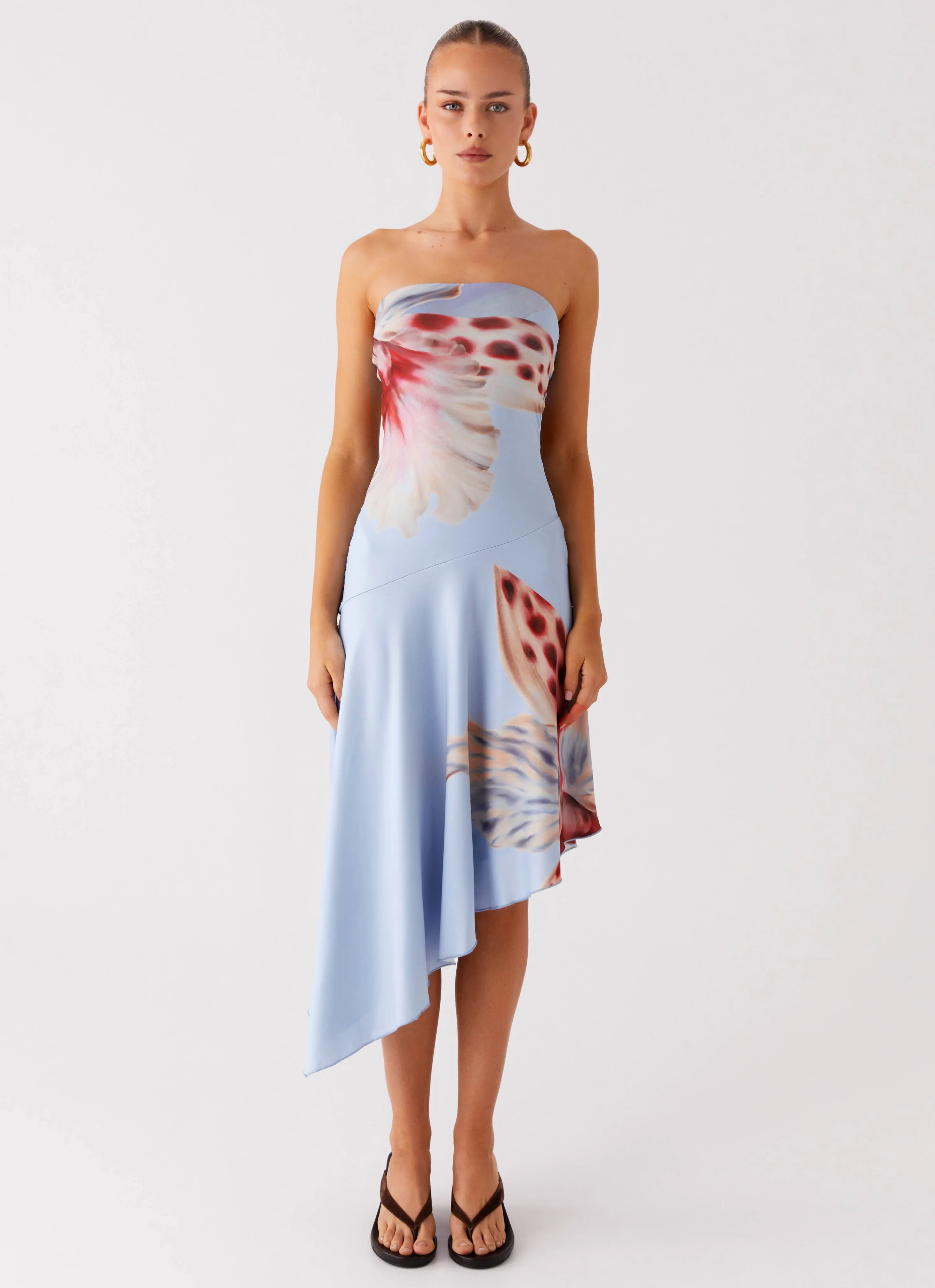 Juliana Midi Dress - Deep Sea Bloom sold by Peppermayo product image thumbnail 4