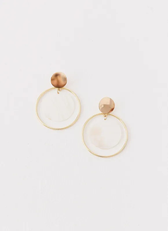 Dolce Vita Earrings - Gold sold by Peppermayo