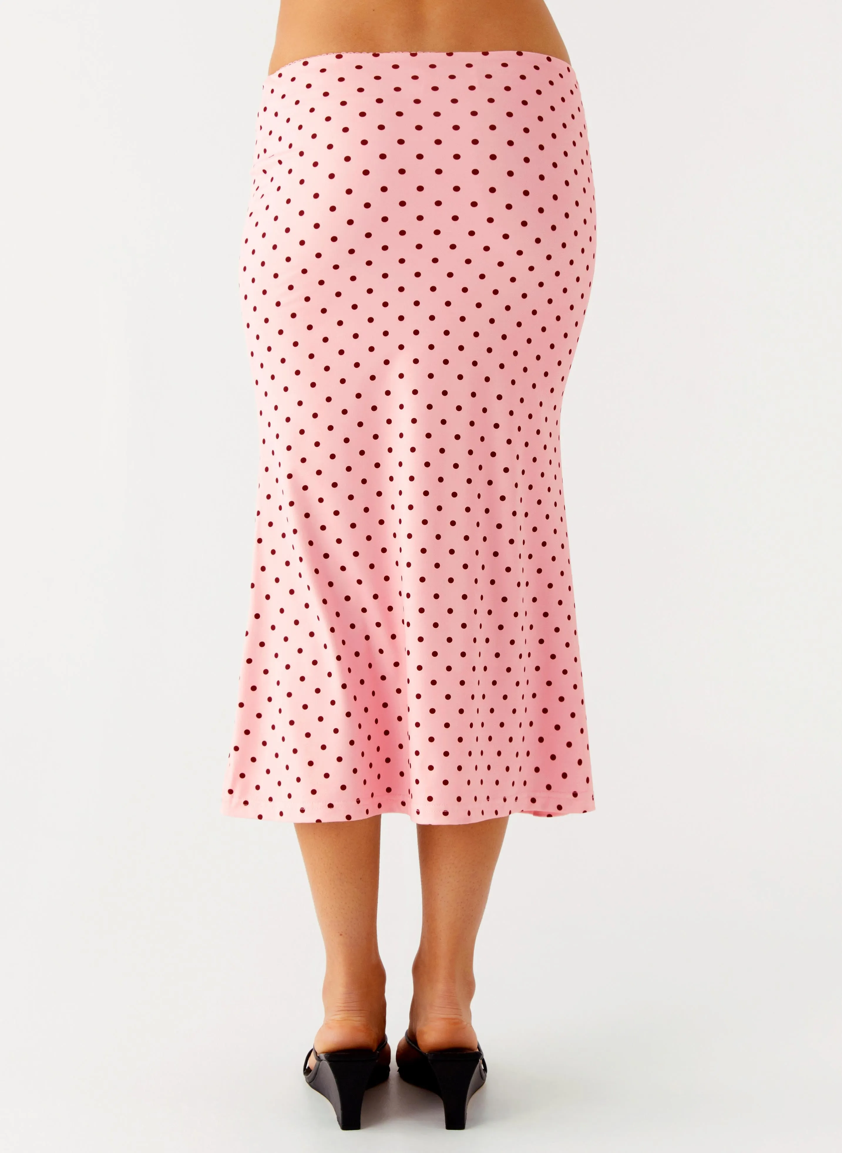 Bahama Low Rise Midi Skirt - Strawberry Dot sold by Peppermayo product image thumbnail 4
