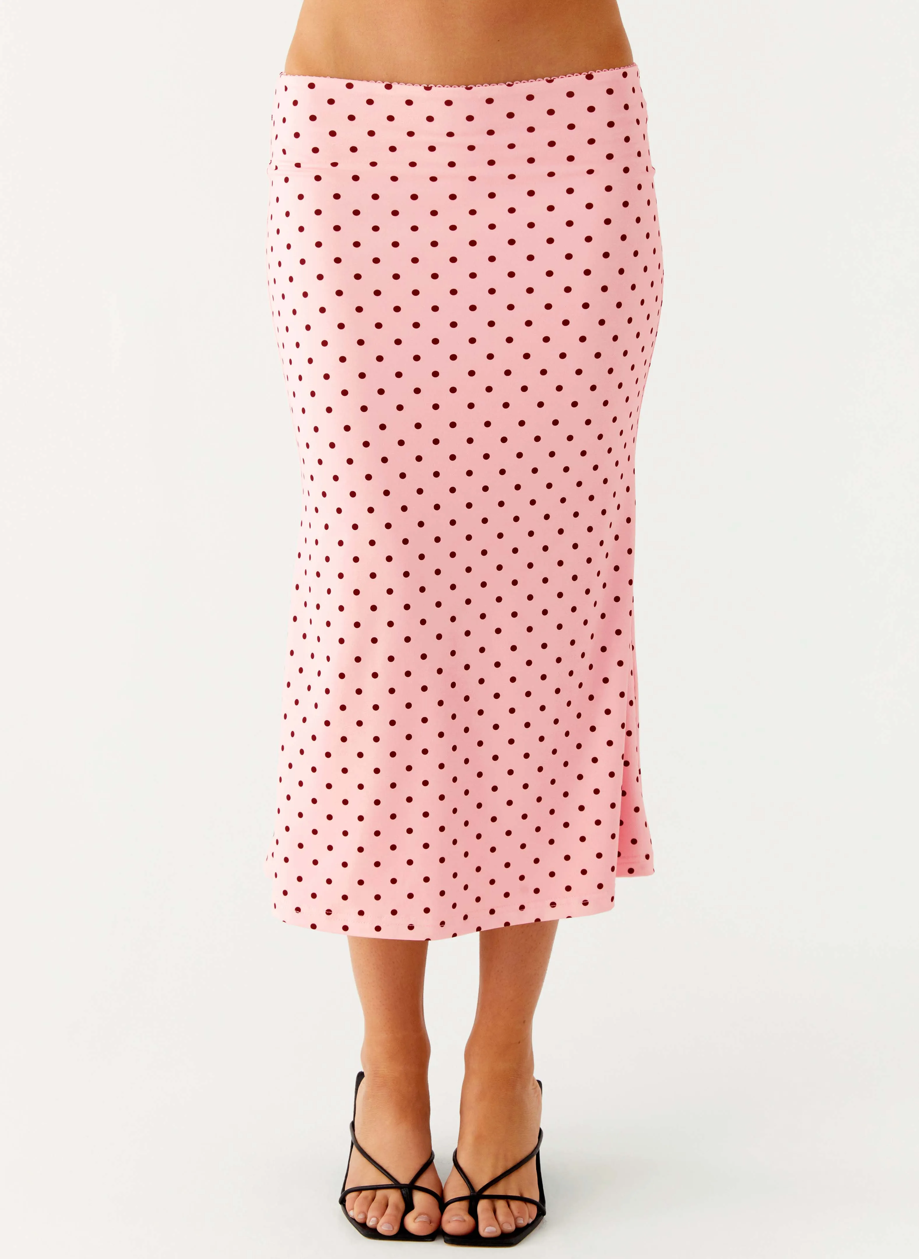 Bahama Low Rise Midi Skirt - Strawberry Dot sold by Peppermayo product image thumbnail 5
