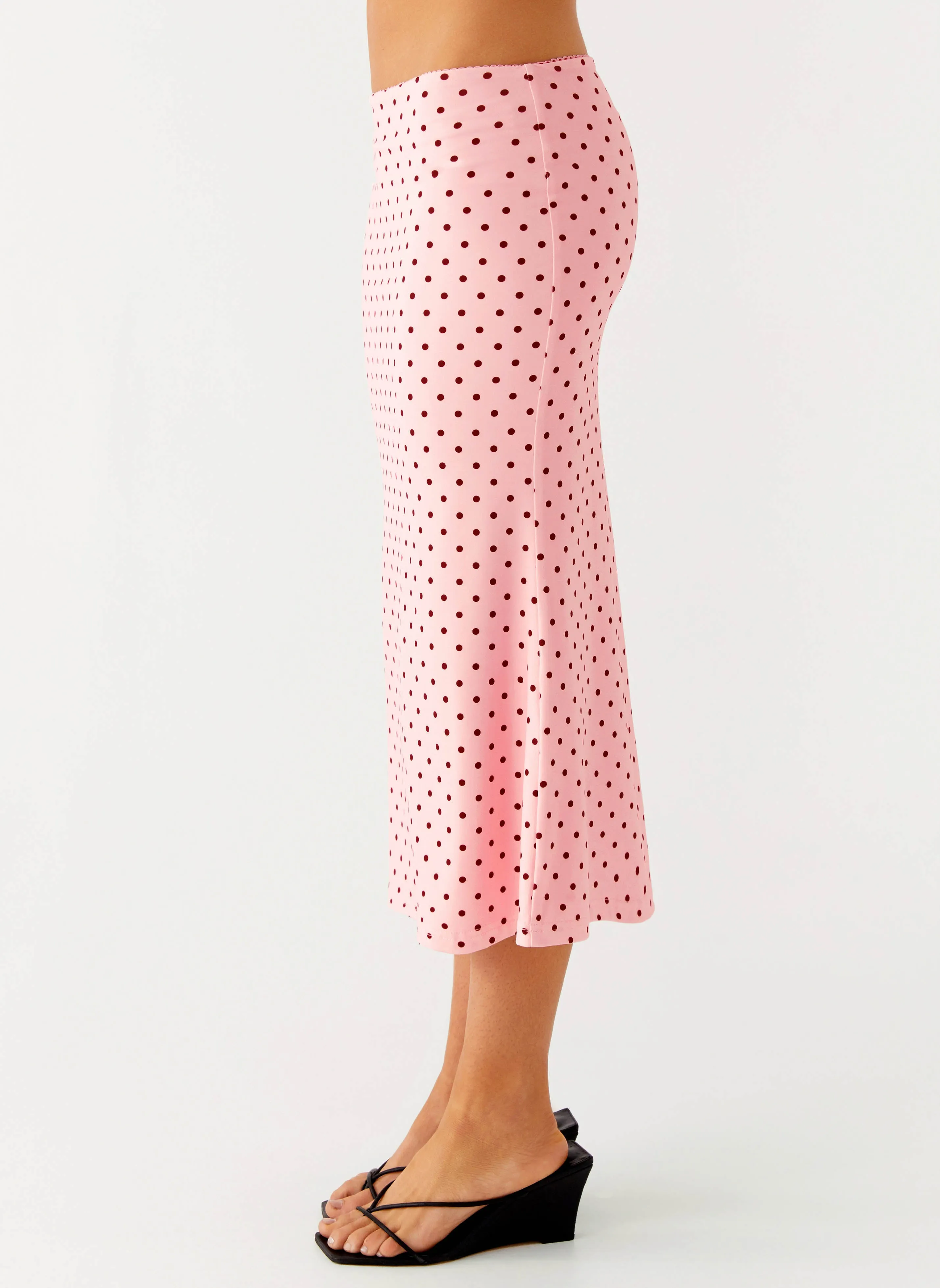 Bahama Low Rise Midi Skirt - Strawberry Dot sold by Peppermayo product image thumbnail 3